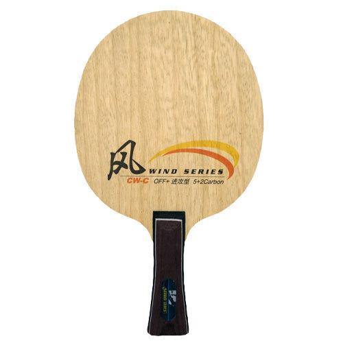 DHS Wind Carbon CW-C Table Tennis Blade - Shakehand (FL) Handle for Competitive Play - Perfect for Offensive Players in Tournaments & Training
