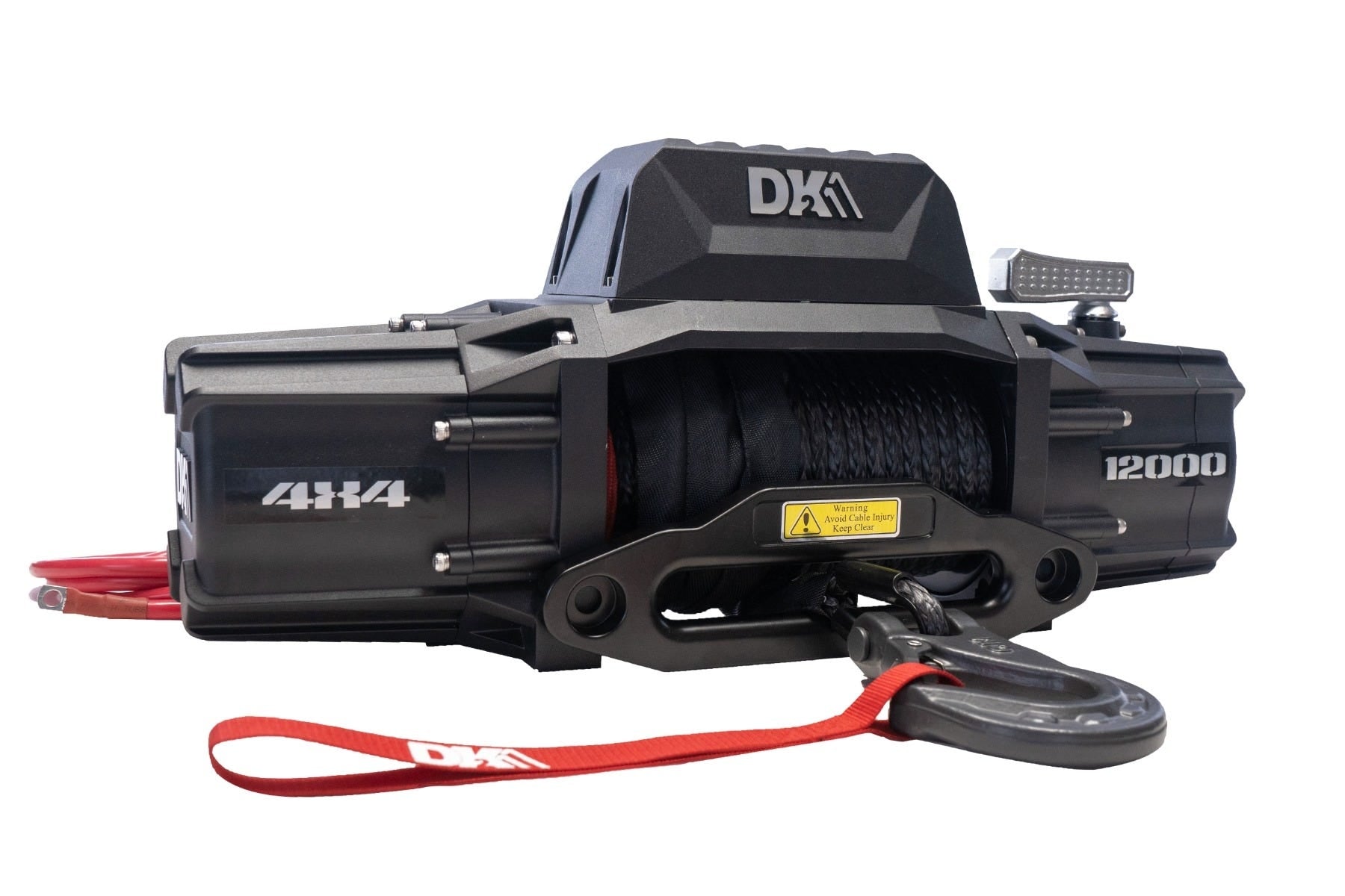 DK2 S12000 SR 12,000 lbs Electric Winch with Synthetic Rope for 4x4 Trucks & Off-Road Vehicles - Heavy Duty Recovery, Towing & Off-Road Adventures