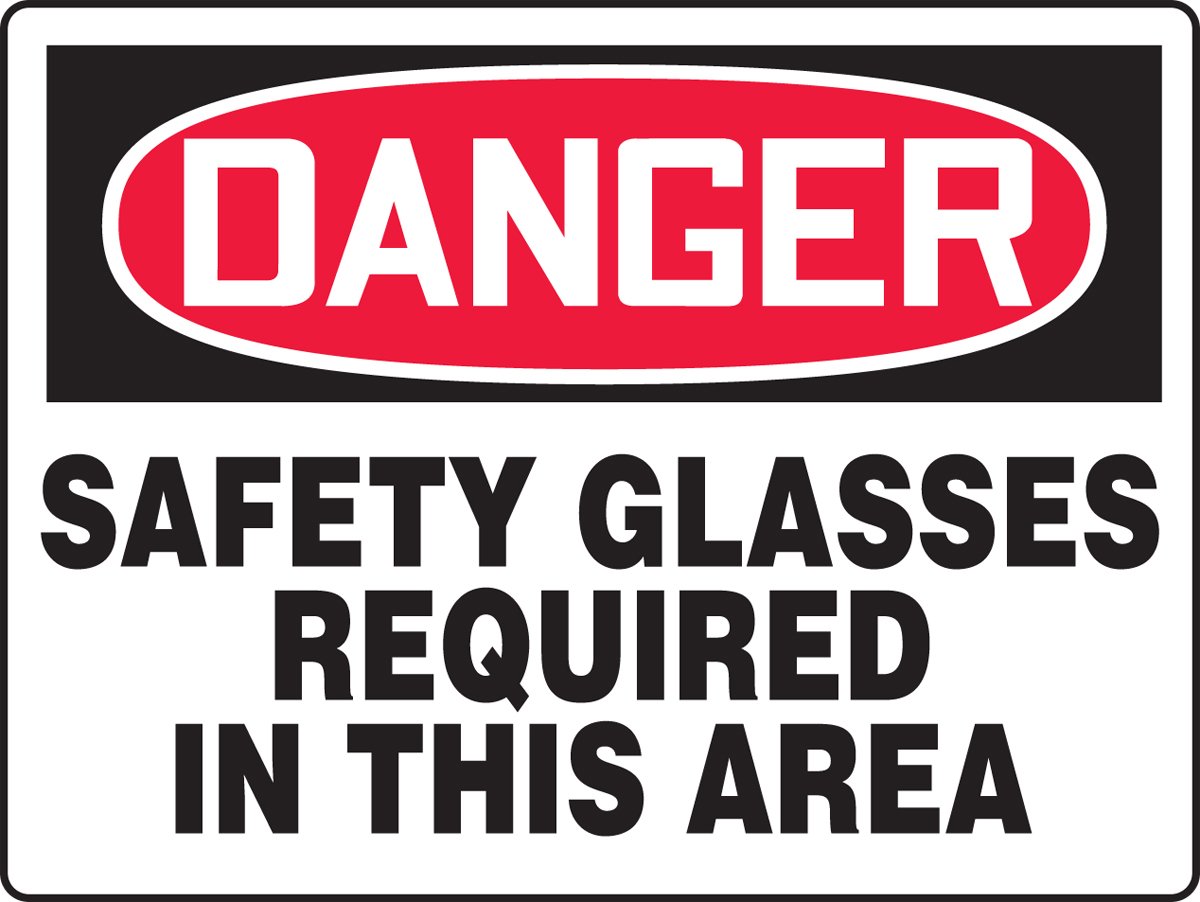 Accuform MPPE110VA ANSI Z87.1 Certified Safety Glasses - Clear Anti-Fog Protective Eyewear for Construction, Lab & Industrial Work Areas