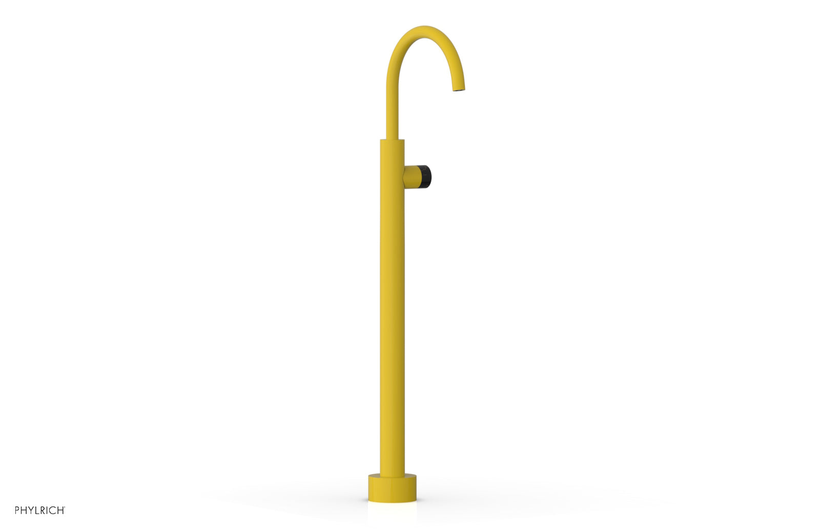 Premium BASIC II Tall Floor Mount Tub Filler with Elegant Marble Handle - Model 230 47 02 - Perfect for Modern Bathrooms & Luxury Spa Retreats