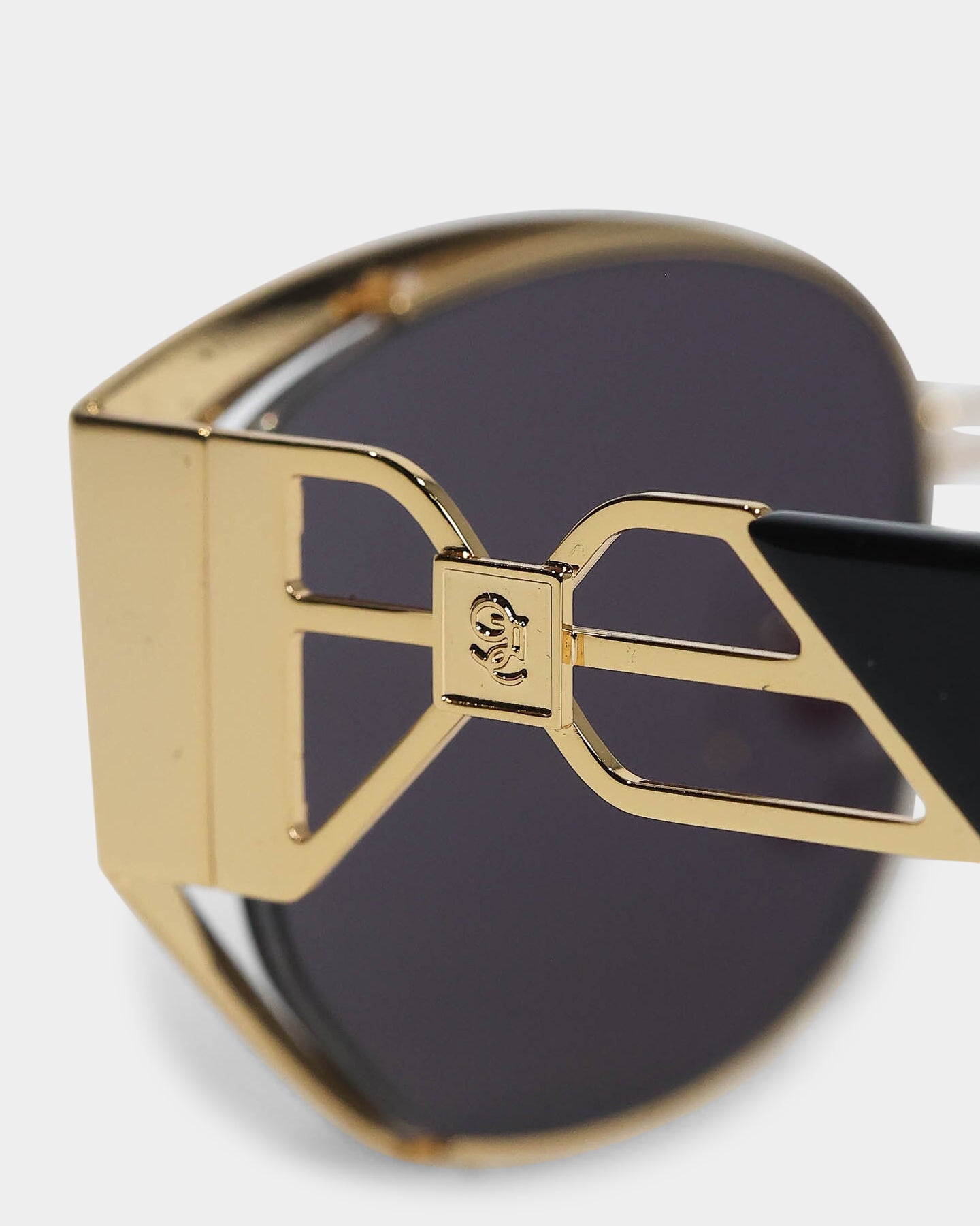 9FIVE The Cross Sunglasses for Men & Women - Polarized Black/Gold Aviator Style - Perfect for Driving, Beach & Outdoor Activities