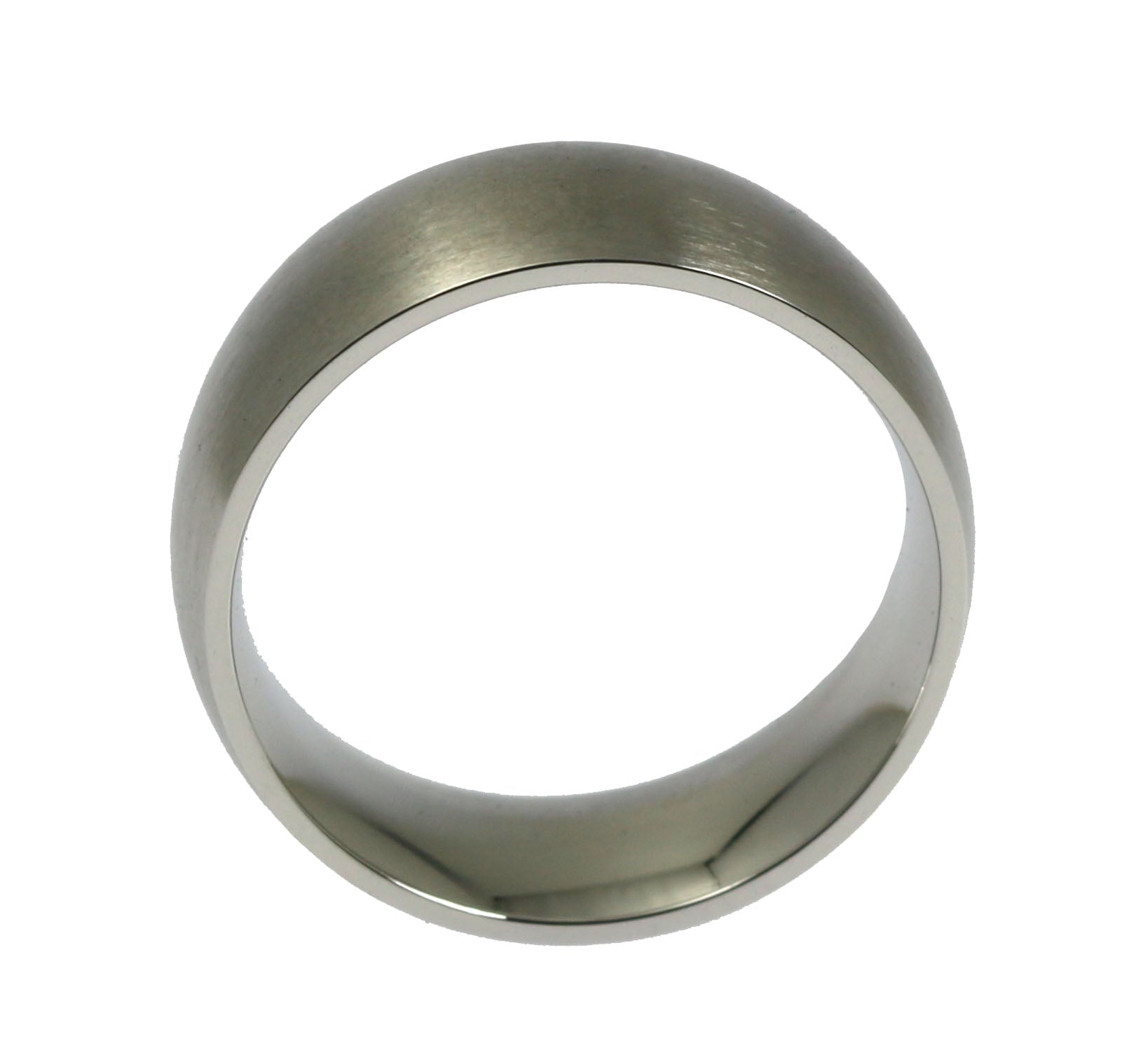 8mm Brushed Comfort Fit Stainless Steel Men's Wedding Band Ring - Durable & Hypoallergenic for Everyday Wear, Anniversary Gift, or Special Occasion Jewelry