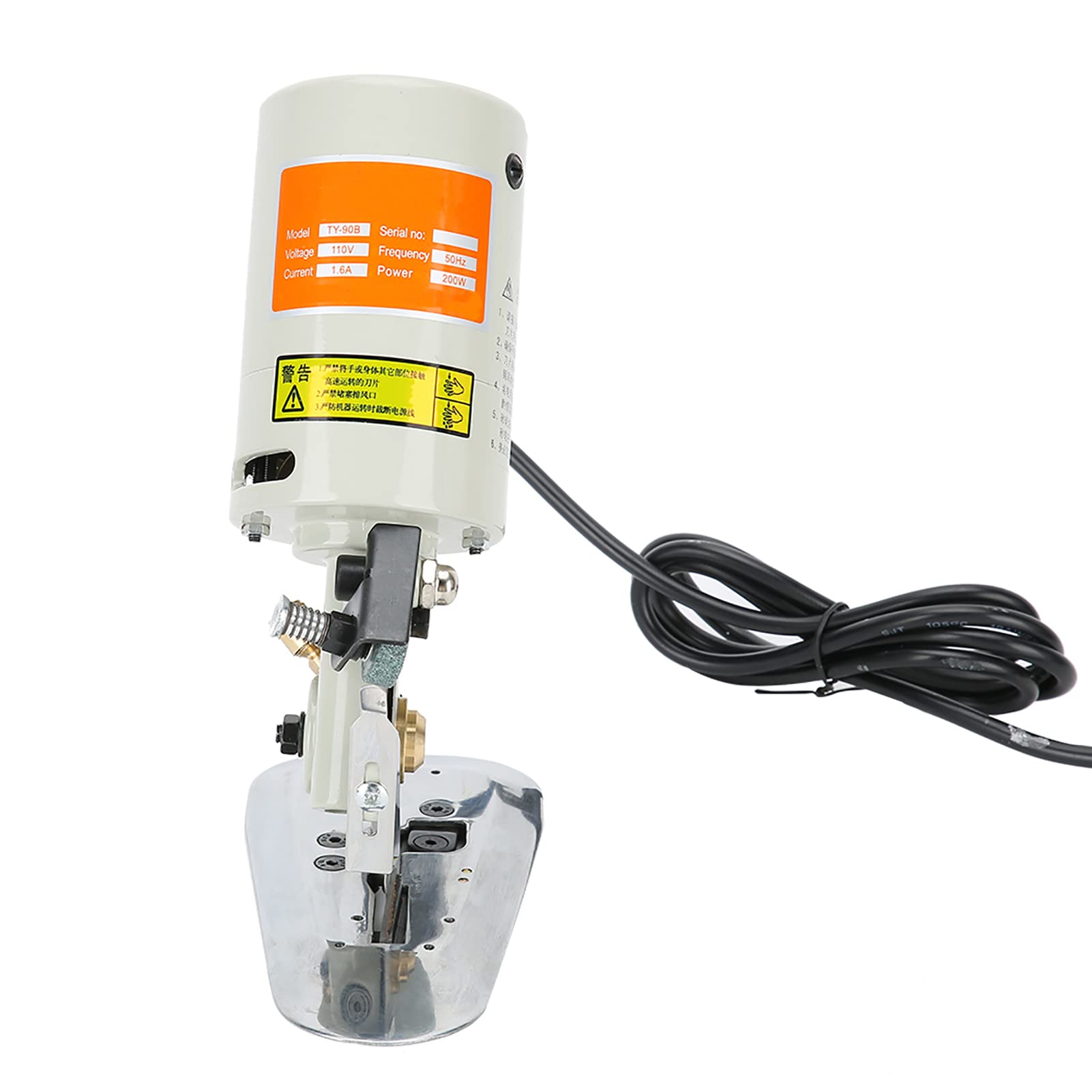Walfront Electric Fabric Cutting Machine with Alloy Steel Blade - 3.54 Inch Cutting Width, US Plug (110V) | Perfect for Quilting, Sewing, DIY Crafts & Upholstery Projects