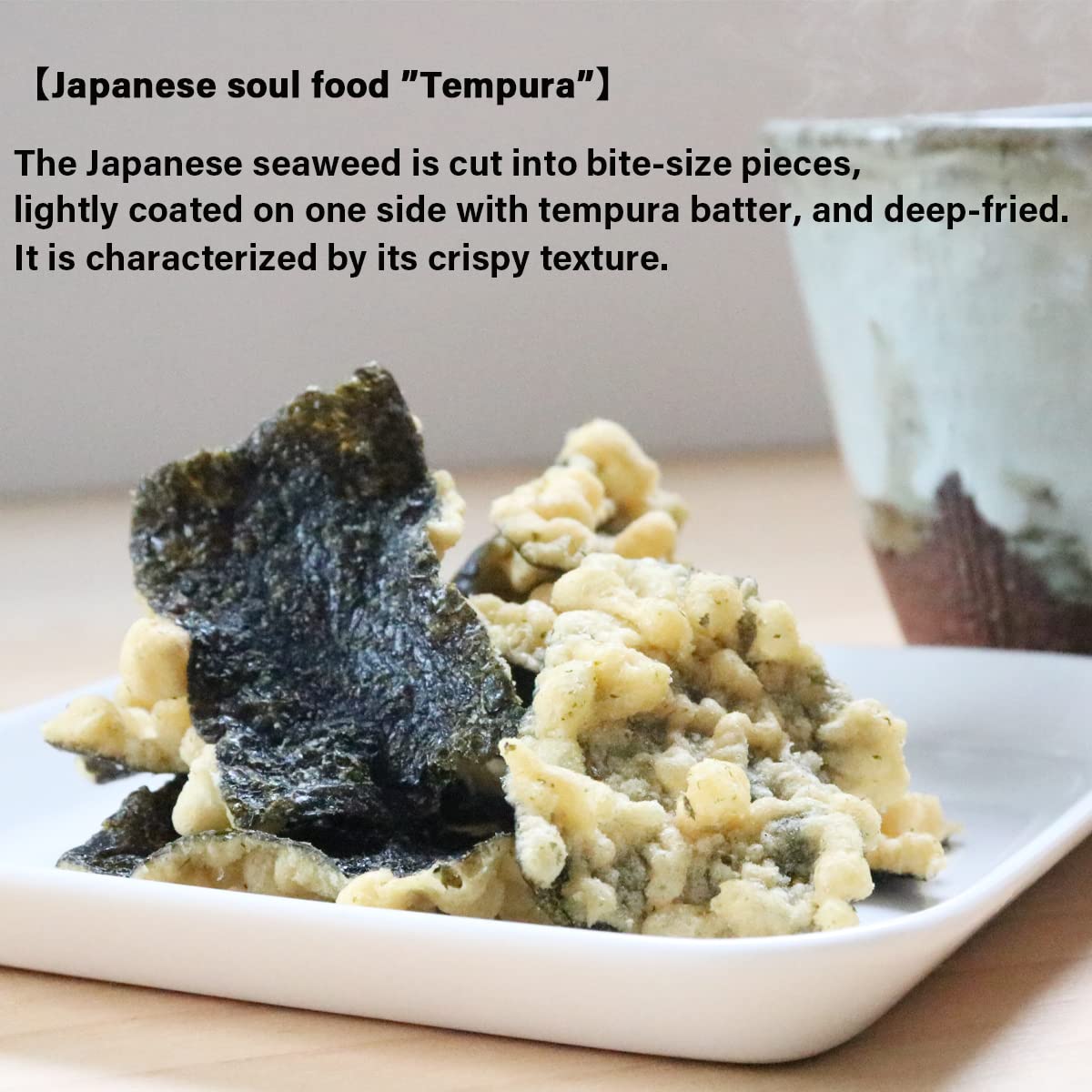 NORITEN Japanese Tempura Seaweed Snacks - Light Salt Flavor, 10.58OZ (300g) - Authentic Japanese Crunchy Snack for Parties, Office, and Healthy On-the-Go Eating