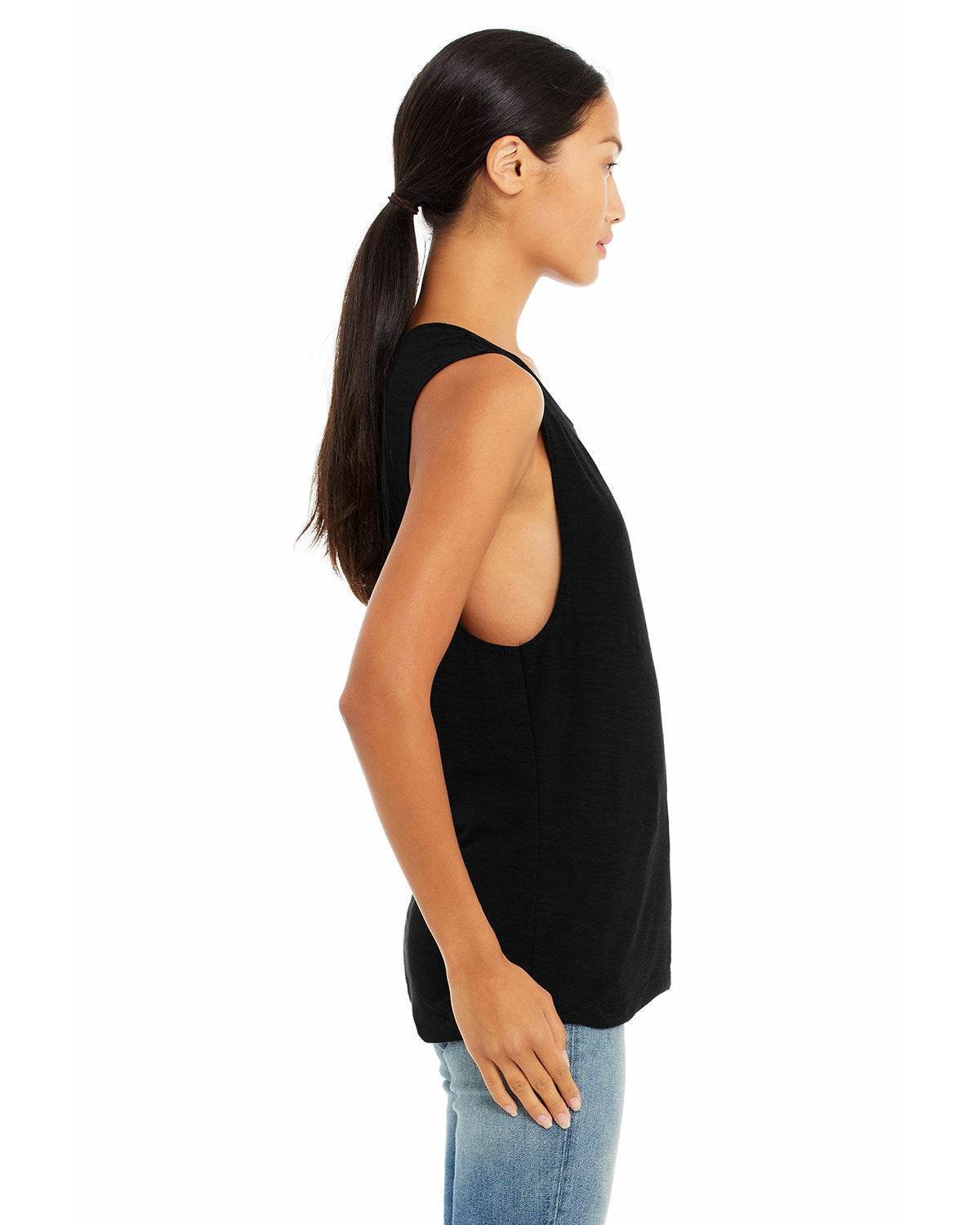 Bella + Canvas B8803 Women's Flowy Scoop Neck Muscle Tank Top - Soft & Breathable for Yoga, Gym & Summer Outfits