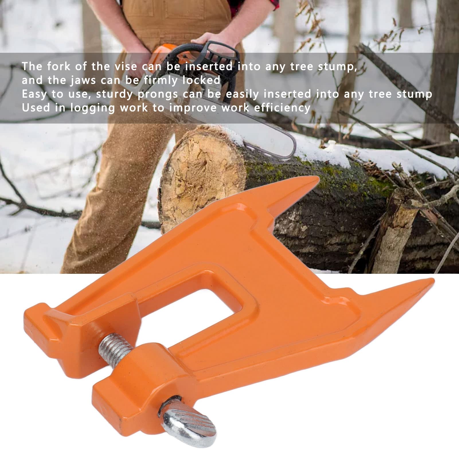 Portable Iron Chain Saw Chain Sharpener Vise - Professional Chainsaw Sharpening Tool for Guide Plate Support | Perfect for Wood Cutting, Tree Trimming & DIY Projects