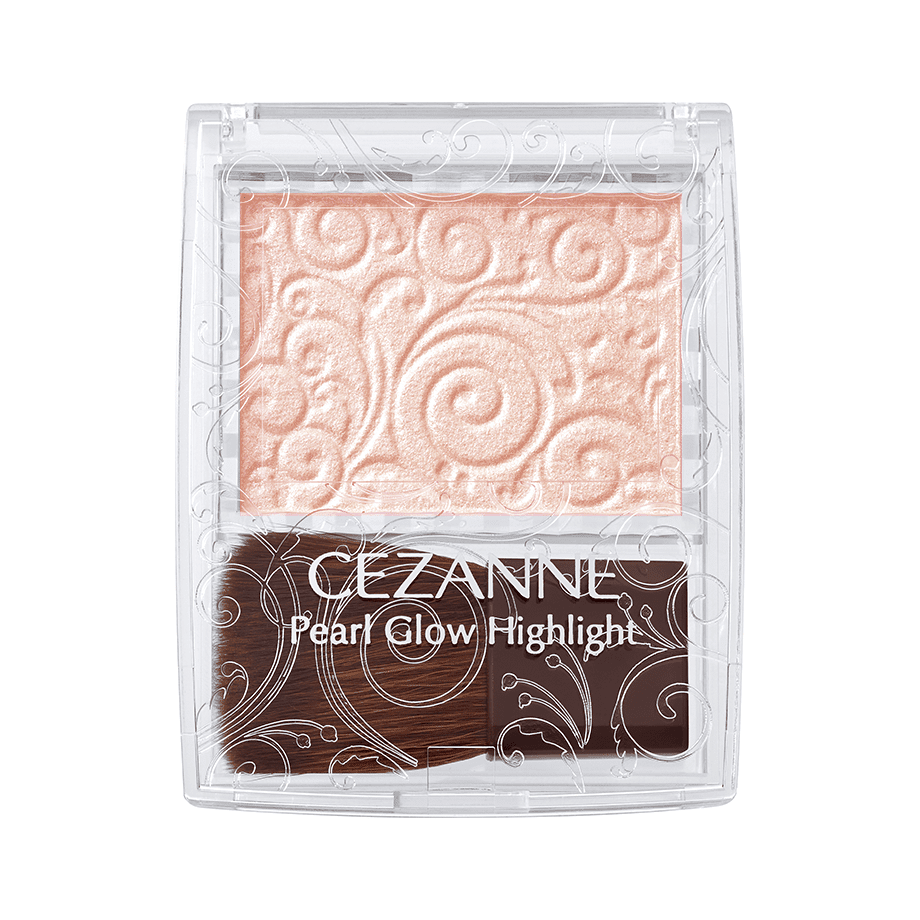 Cezanne Pearl Glow Highlighter Makeup - 2.4g with Brush for Face & Body - Perfect for Natural Glow & Special Occasions