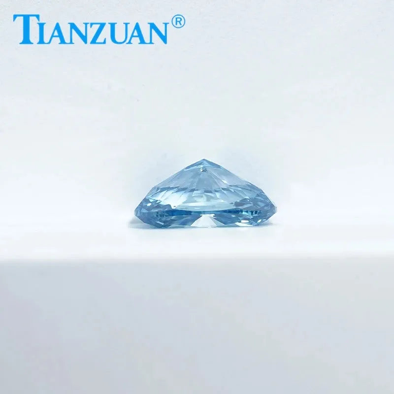1ct VS1 Lab Grown CVD Diamond - Antique Cushion Cut Fancy Vivid Blue Loose Gemstone (2EX Cut, GEMID Certified) | Perfect for Engagement Rings, Custom Jewelry & Collector's Pieces