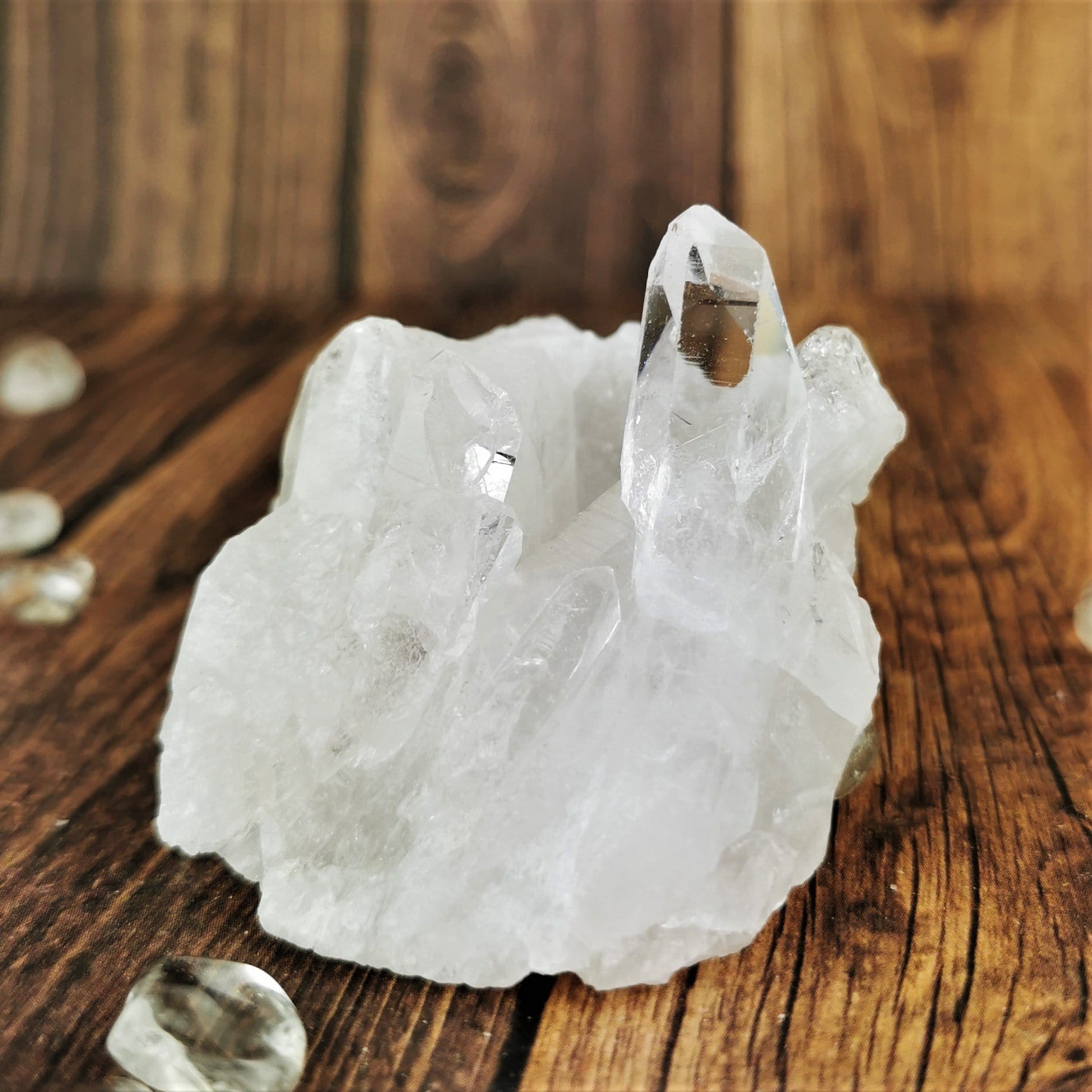 Natural Brazilian Quartz Crystal Cluster - Raw Healing Stones for Meditation, Reiki & Home Decor | Spiritual Energy, Chakra Balancing & Positive Vibes