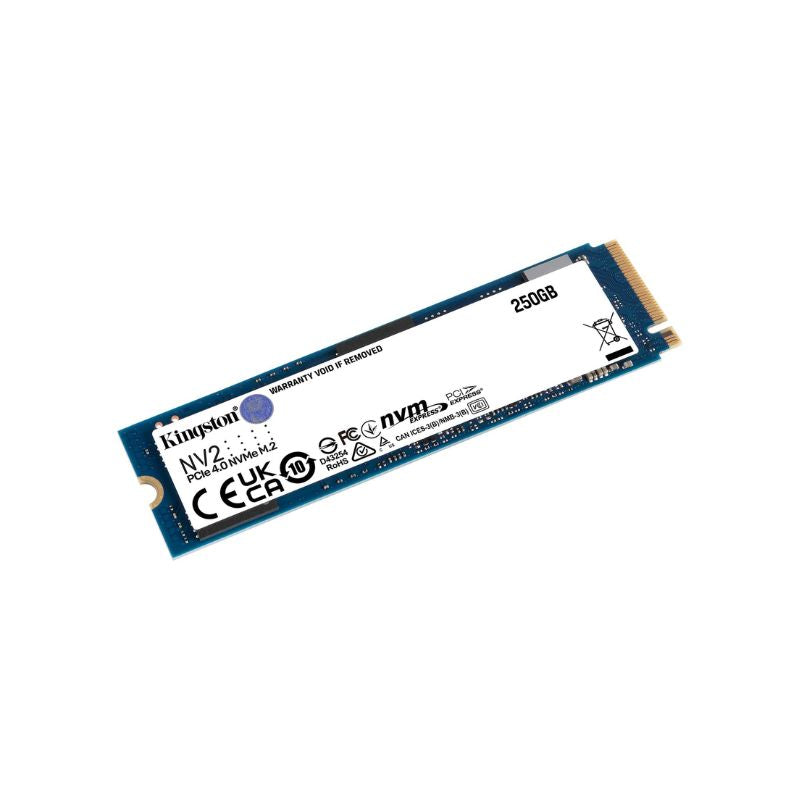 Kingston NV2 250GB Internal SSD - M.2 PCIe 4.0 NVMe Solid State Drive for Gaming, Laptop & Desktop PC Upgrades - Fast Storage Solution for Gamers, Professionals & Content Creators