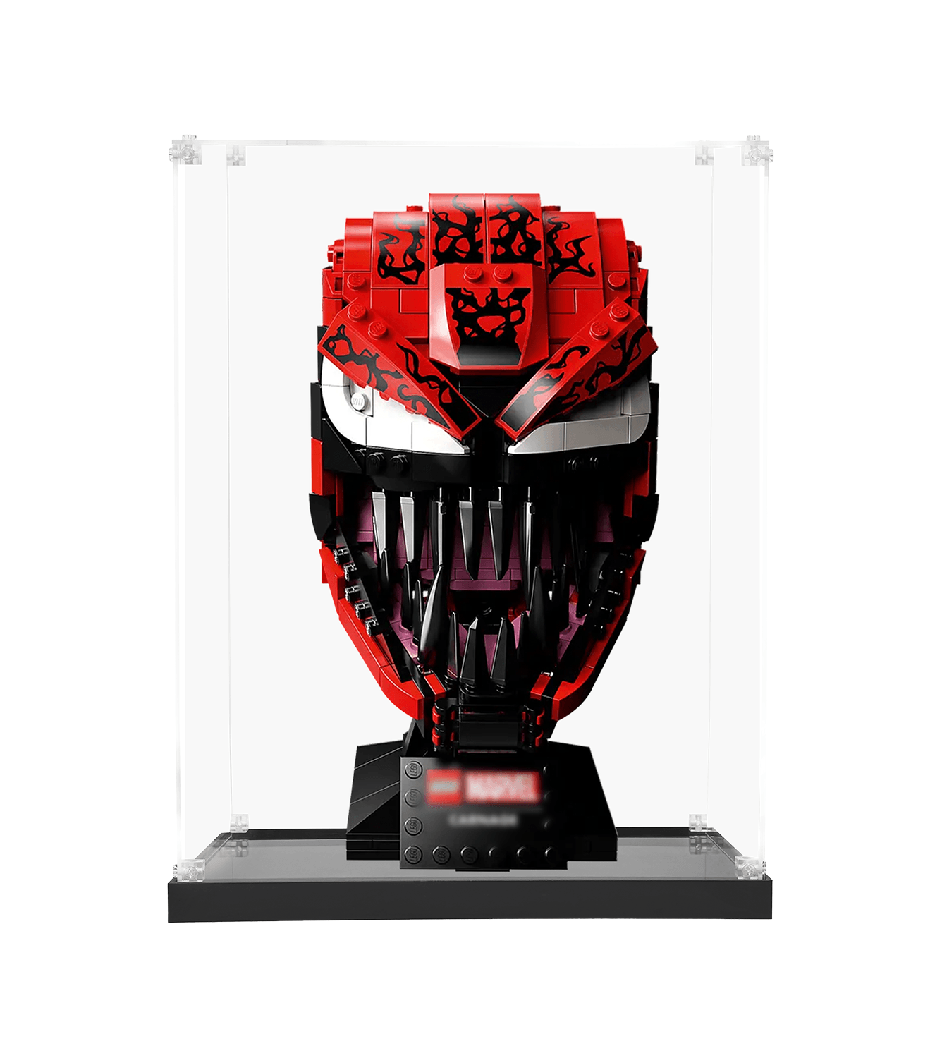 LEGO Super Heroes Marvel Carnage 76199 Display Case - Protective Showcase for Collectible Minifigures & Sets - Perfect for Home Decor, Office Display, and LEGO Collections