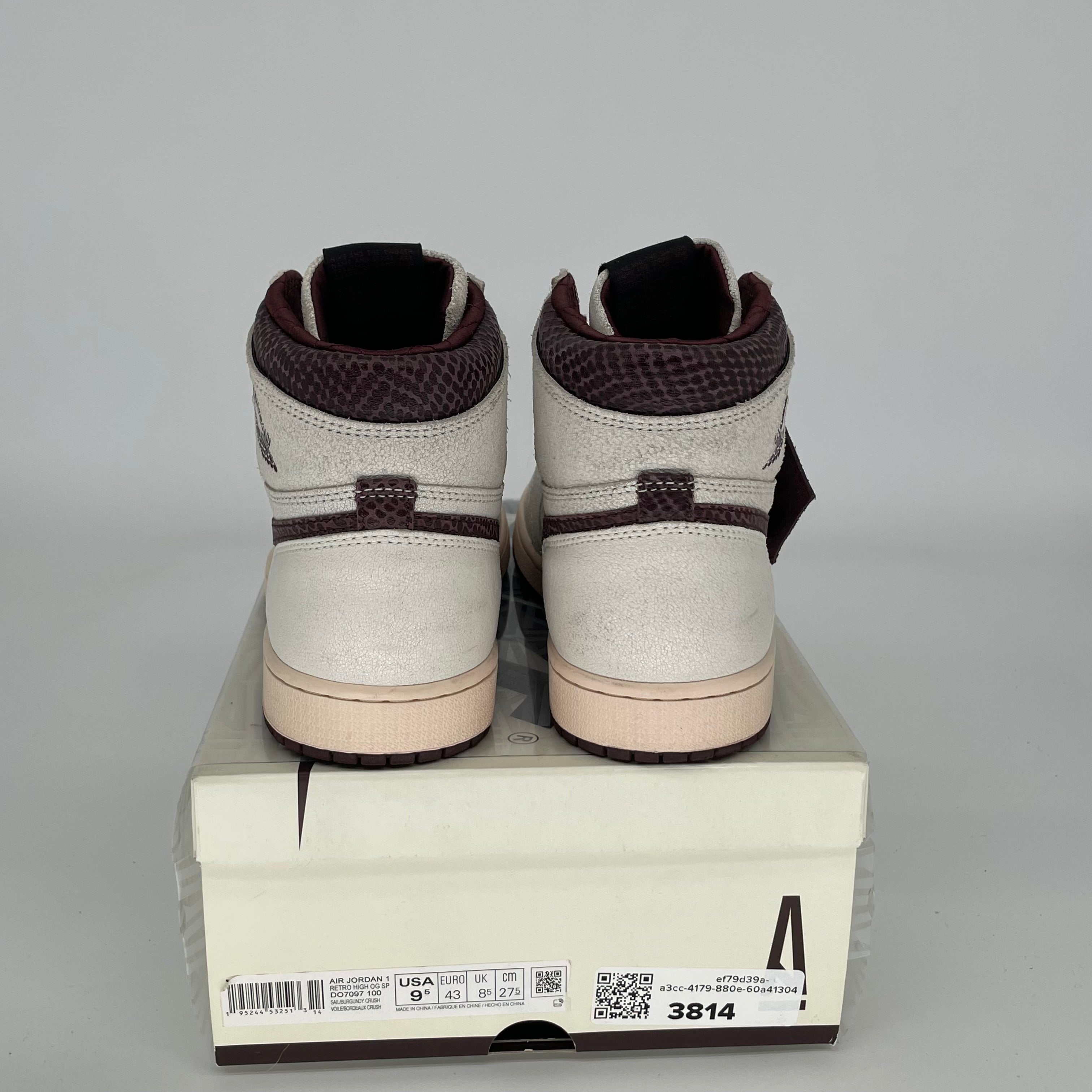 AIR JORDAN 1 Retro High OG A Ma Maniére Men's Basketball Shoes - Size 9.5 (DO7097-100) - Authentic Sneakers for Streetwear, Basketball & Casual Fashion