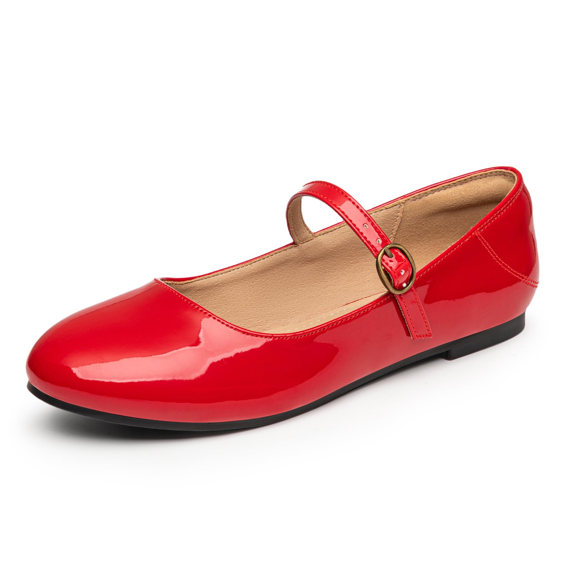 Rekayla Women's Mary Jane Flats - Comfortable Dressy Slip-On Ballet Shoes with Round Toe | Perfect for Work, Weddings & Casual Outfits