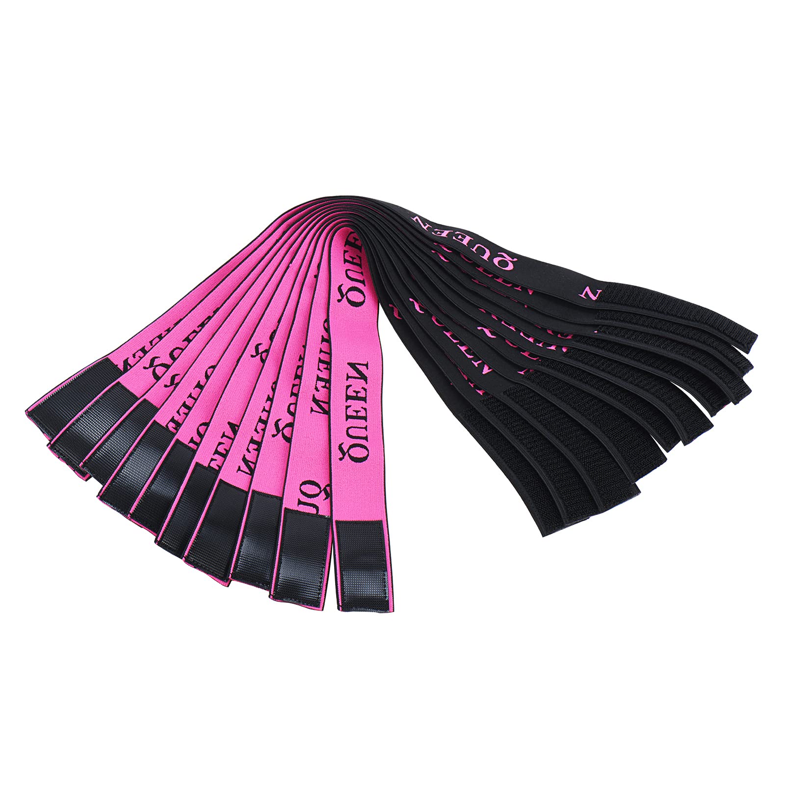 10-Pack Adjustable Queen Elastic Wig Bands for Lace Front Wigs - Secure Edge Control & Comfortable Wig Grip - Perfect for Daily Wear, Cosplay, and Salon Styling