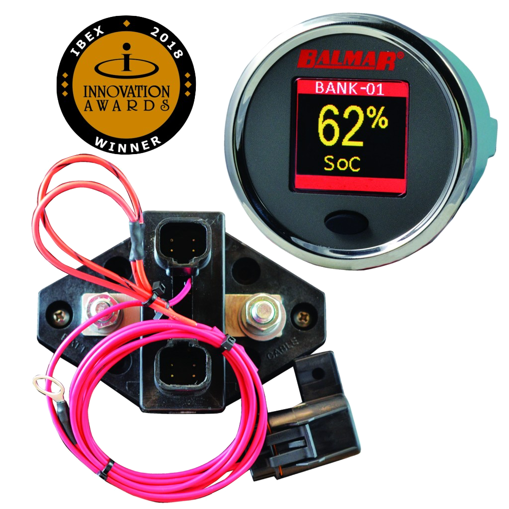 SG200 Battery Monitor Kit - 12V 48V Digital Battery Capacity Tester with LCD Display for RV, Solar System, Marine, and Off-Grid Power Applications