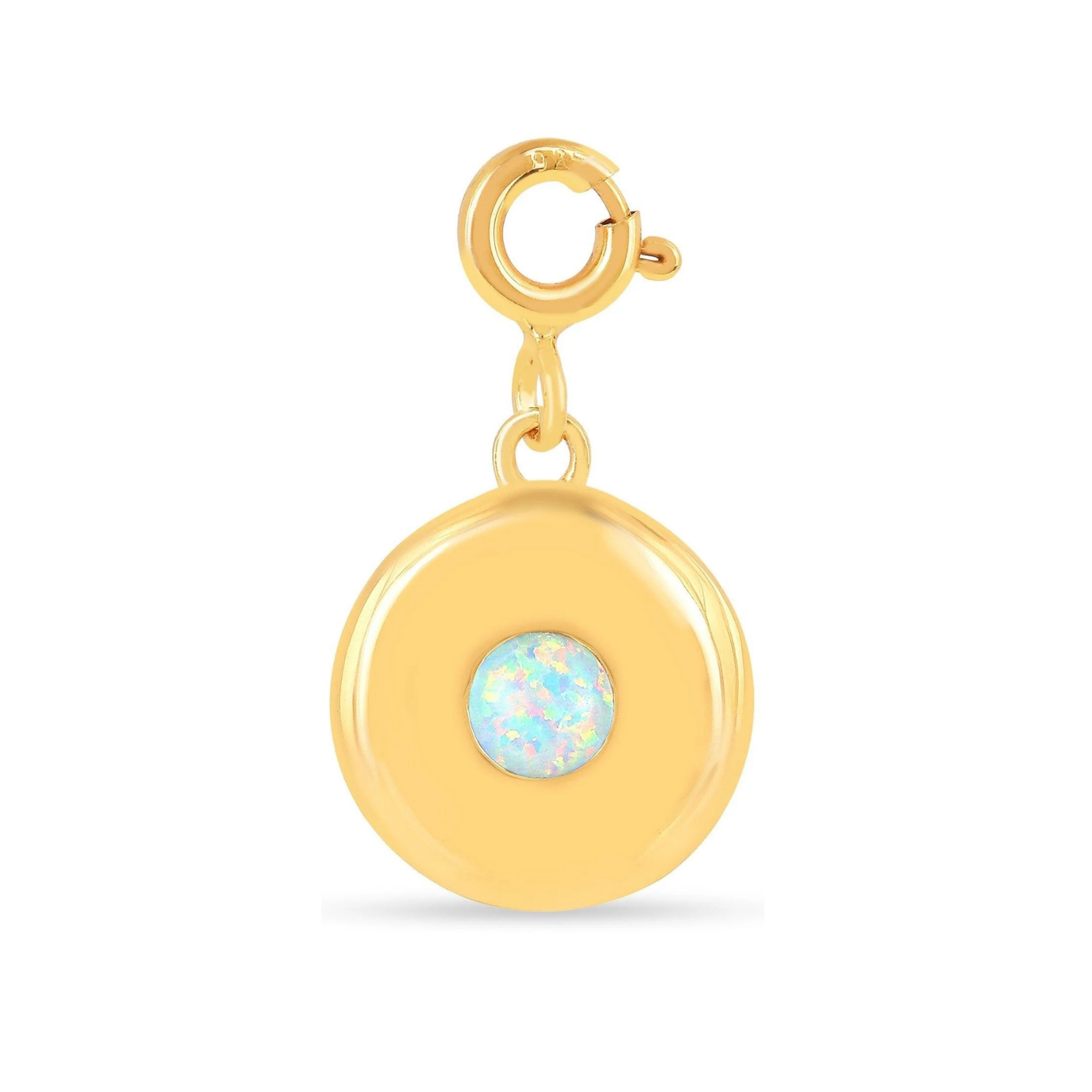 Birthstone Charm Circle Pendant Necklace - Personalized Sterling Silver Jewelry for Women | Perfect Gift for Birthday, Anniversary & Mother's Day | Ideal for Everyday Wear, Special Occasions & Layering