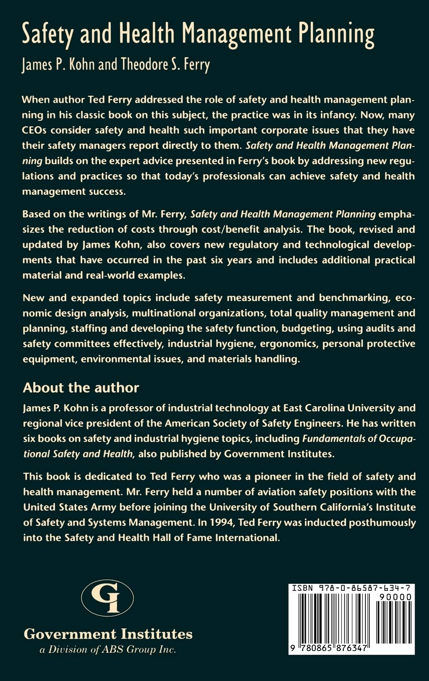 Safety and Health Management Planning Guide - OSHA Compliance & Workplace Safety Strategies | Perfect for Construction Sites, Offices, and Industrial Facilities