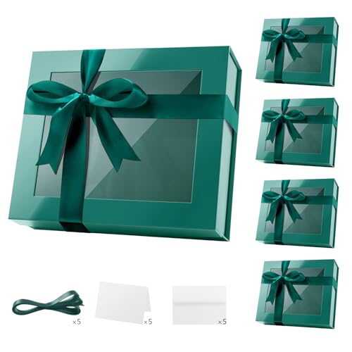 Green-16.3x14.2x5 Inches-Pack of 5