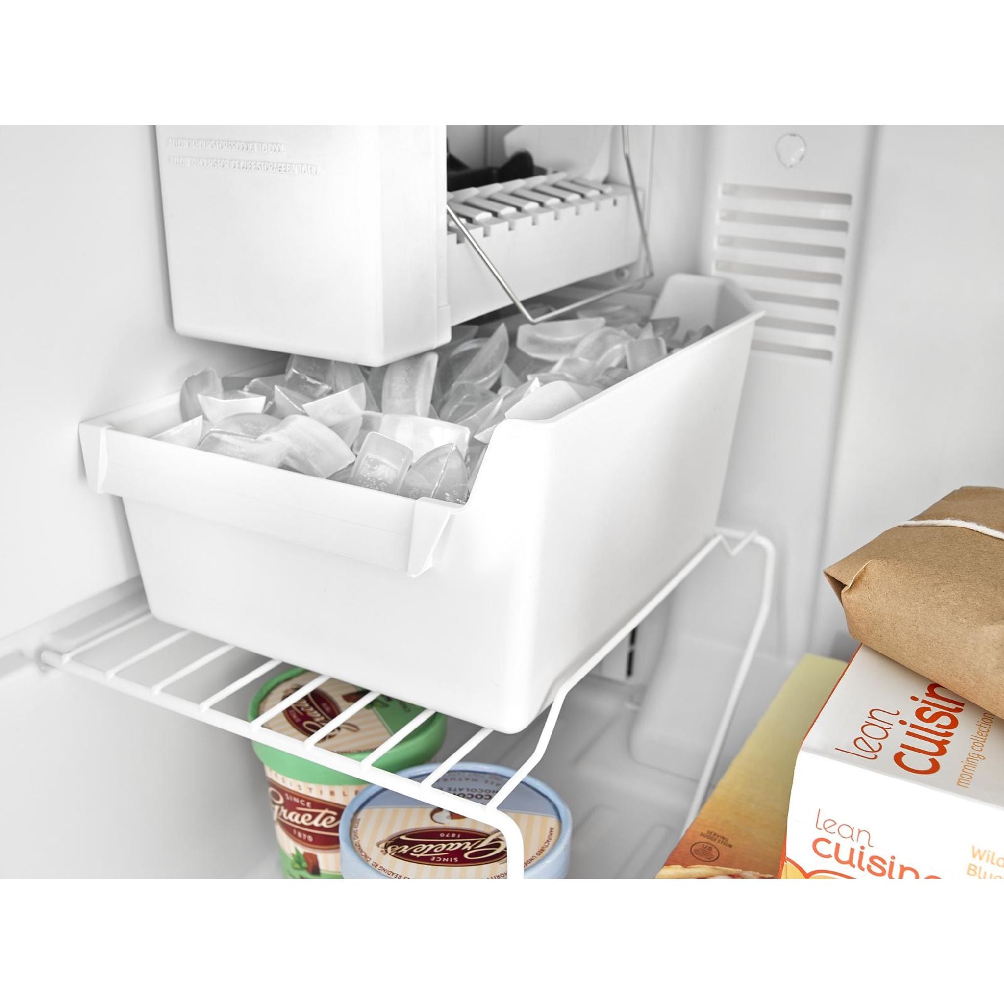 Amana Top Mount Refrigerator ART104TFDW - 18.2 Cu. Ft. White Energy Star Fridge for Kitchen, Apartment & Small Spaces
