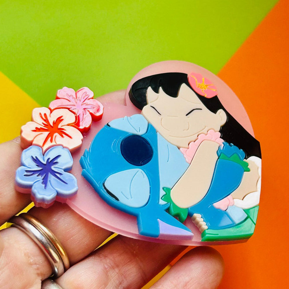 Best Friends Forever Acrylic Brooch - Cute Cartoon Collection by Makokot Design - Perfect for Gifts, Jewelry Accessories & Outfit Decoration