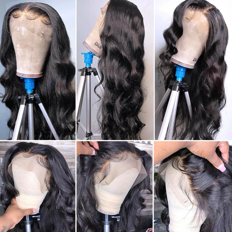Eullair Glueless Loose Wave Human Hair Wig with HD Transparent Lace Frontal | Natural Curly Hairpiece for Women | Perfect for Daily Wear, Cosplay & Special Occasions