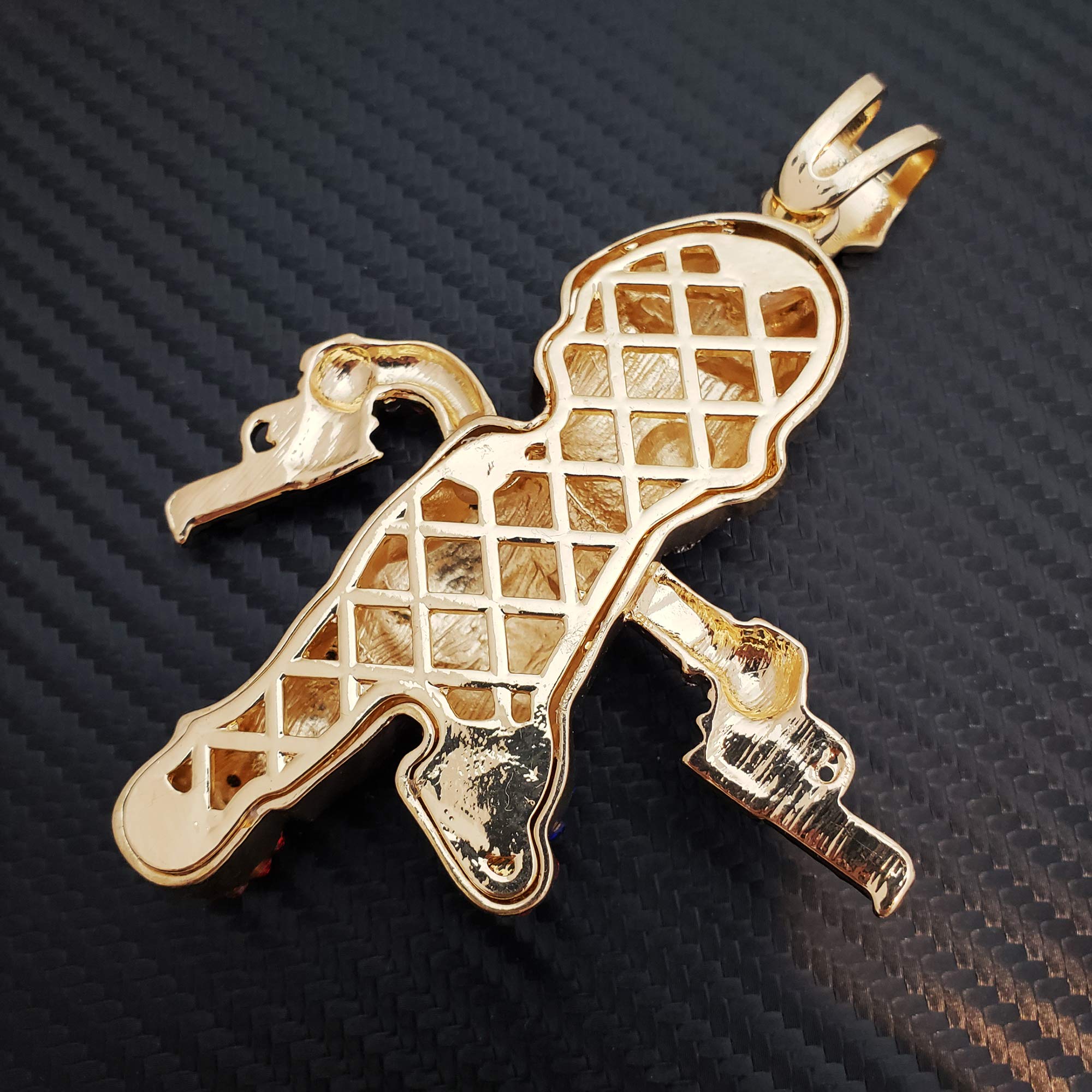 Hip Hop Mario Gun Man Pendant & 15mm 18
