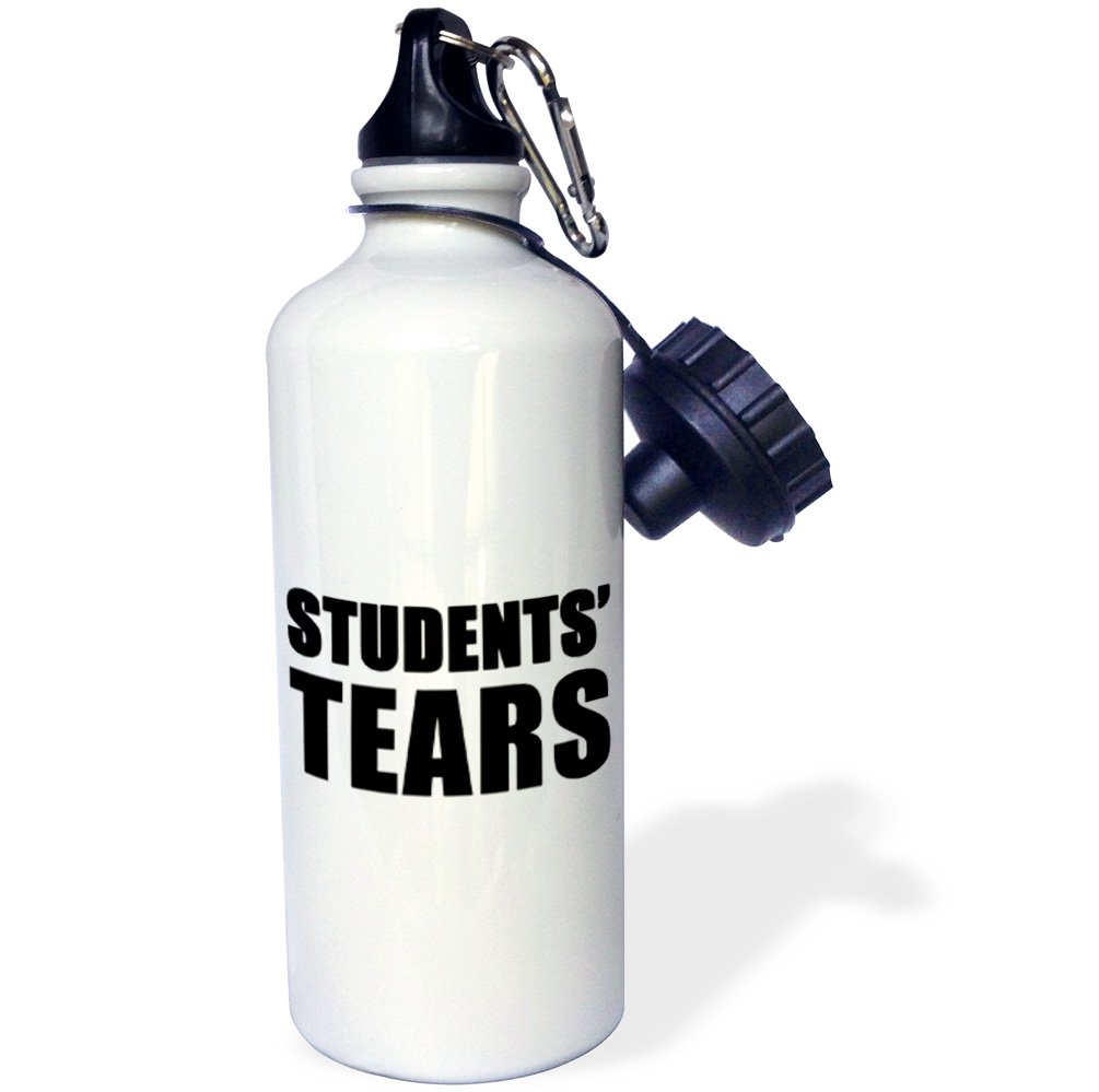 3D Rose Black & White Sports Water Bottle for Students - 21 oz Leak-Proof Insulated Water Bottle - Perfect for School, Gym, and Outdoor Activities