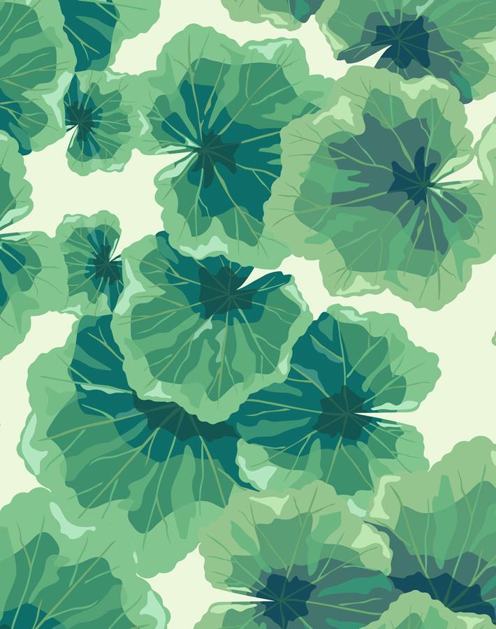 Nathan Turner Pistachio Geranium Leaves Wallpaper - Perfect for Living Room, Bedroom & Home Decor