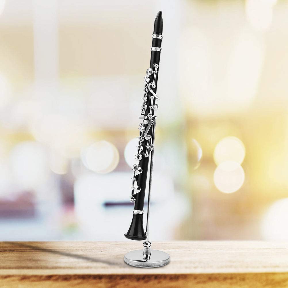 Mini Clarinet Model Kit - Musical Instrument Collectible for Music Lovers | Perfect Desk Decor & Gift for Musicians | Great for Home Office, Studio Decor & Music Classroom Accessories