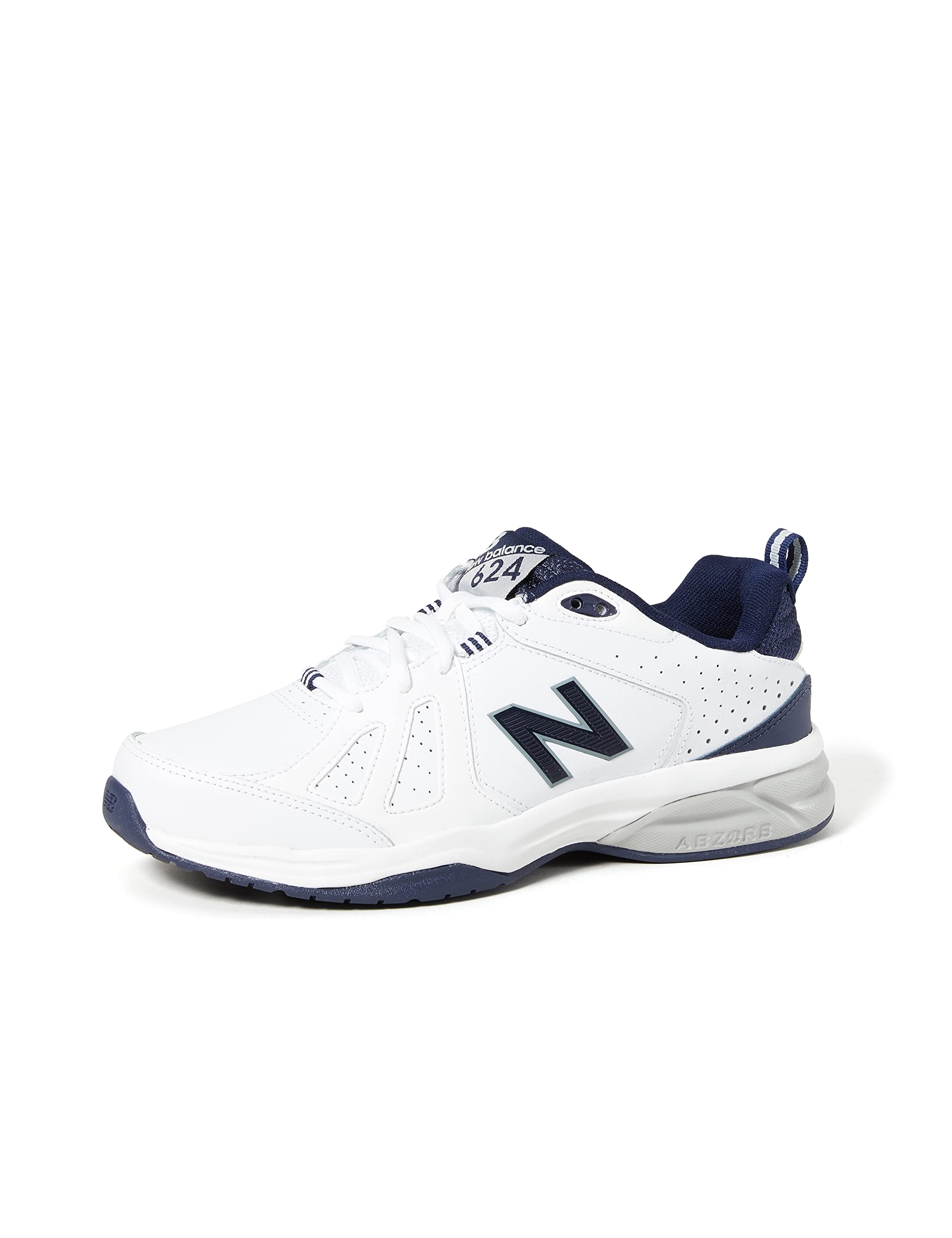New Balance Men's Training Fitness Shoes - Lightweight & Breathable for Gym, Running & Workouts - White/Navy - UK 11.5 - Perfect for Cross Training, Jogging & Athletic Performance
