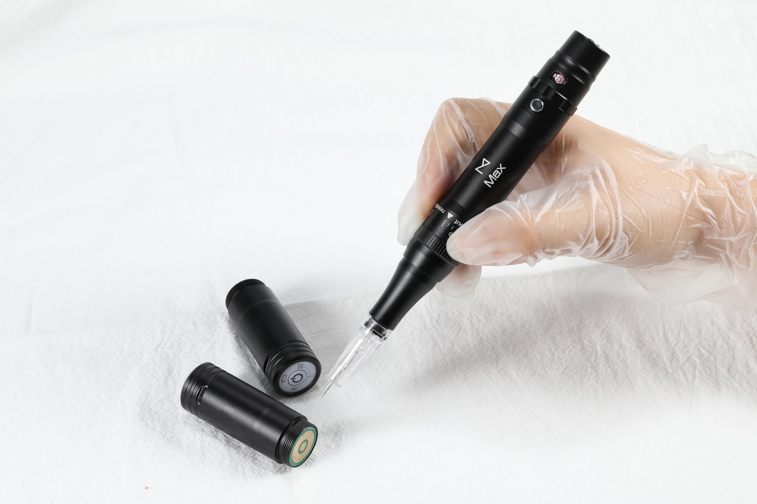 Professional Permanent Makeup Machine Kit - Wireless Microblading & Tattoo Machine for Eyebrows, Lips, Ombre Brows - Microshading Pen for Flawless Results (Black) | Perfect for Salon Artists & Home Beauty Treatments