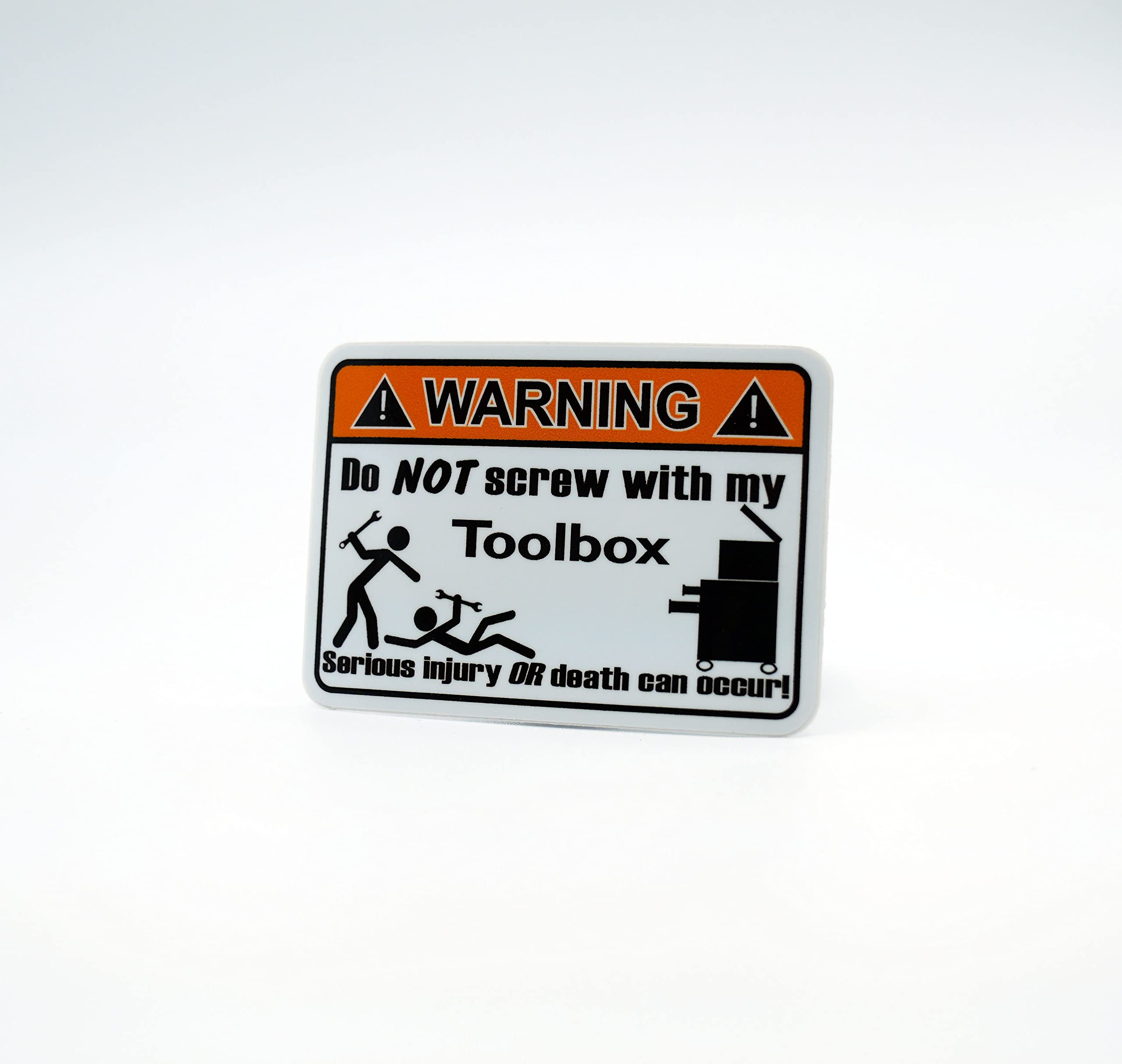 Toolbox Warning Vinyl Decal Sticker - 'Do Not Screw With' Funny Workshop Sign for Tool Chests, Garages & Workbenches