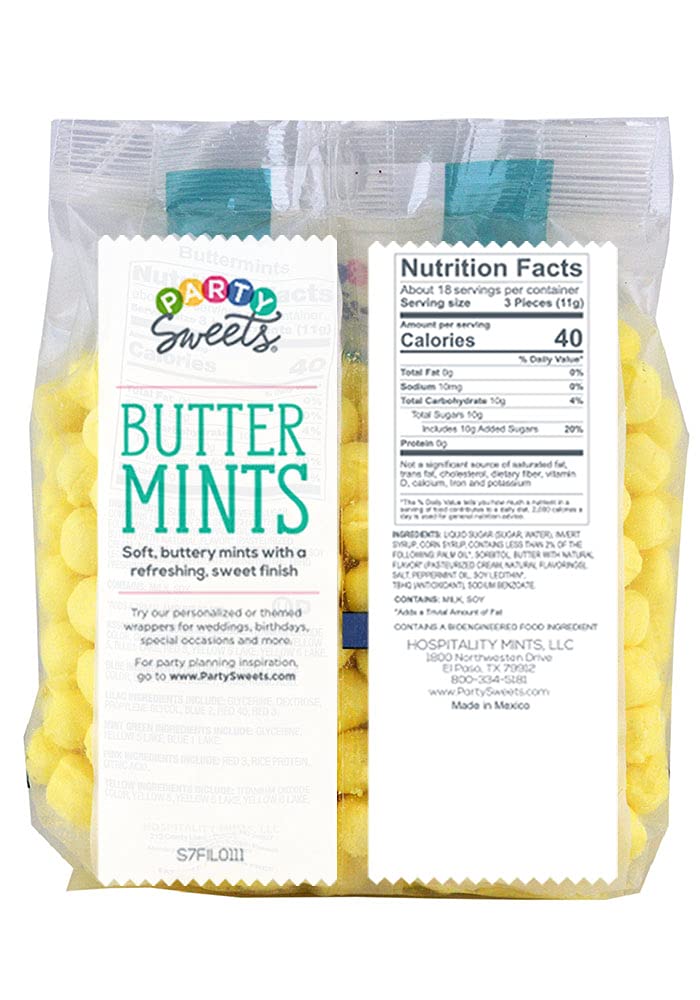 **Yellow Buttermints - 2.75 Pound Bulk Candy (Approx. 350 Pieces) - Perfect for Parties, Weddings & Corporate Events | Hospitality Mints**