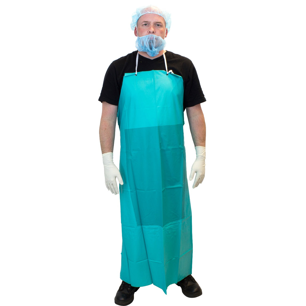 20mm HD Green Vinyl Apron - Heavy Duty Waterproof Kitchen Apron for Cooking, Cleaning & Painting - 1 Pack (1/ea) - Ideal for Chefs, Bartenders & DIY Projects