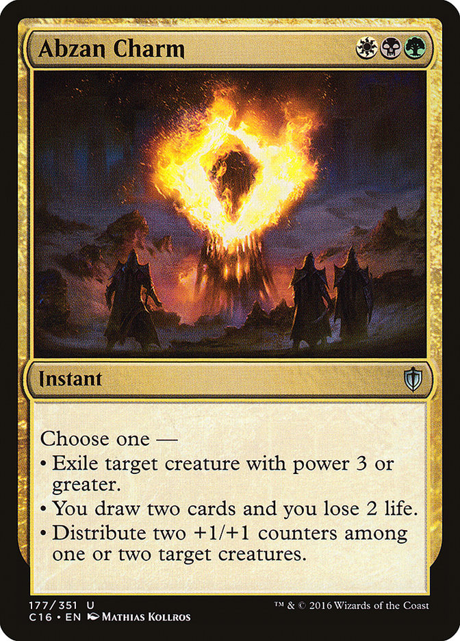 Abzan Charm MTG Card - Commander 2016 Edition | Perfect for Commander Decks & MTG Strategy Games
