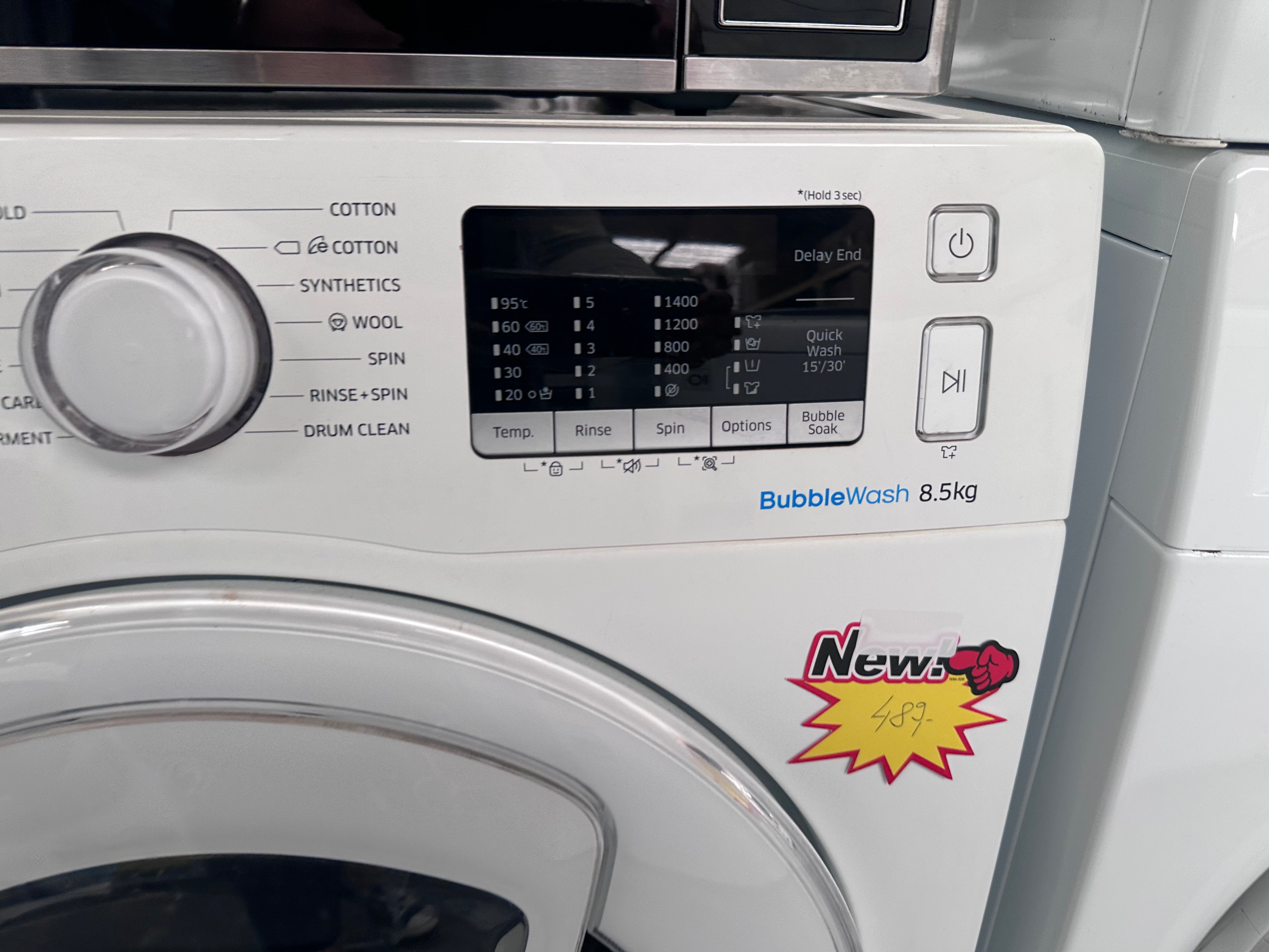 Samsung 8.5kg AddWash™ Front Load Washing Machine - Certified Refurbished | Perfect for Apartments & Small Laundry Rooms