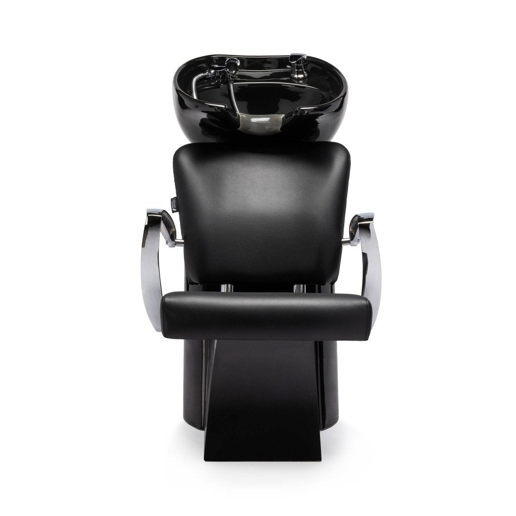Lanvain Raven Shampoo Unit Chair 23028 - Professional Salon Hair Washing Sink with Adjustable Headrest for Barber & Beauty Shops, Home Use