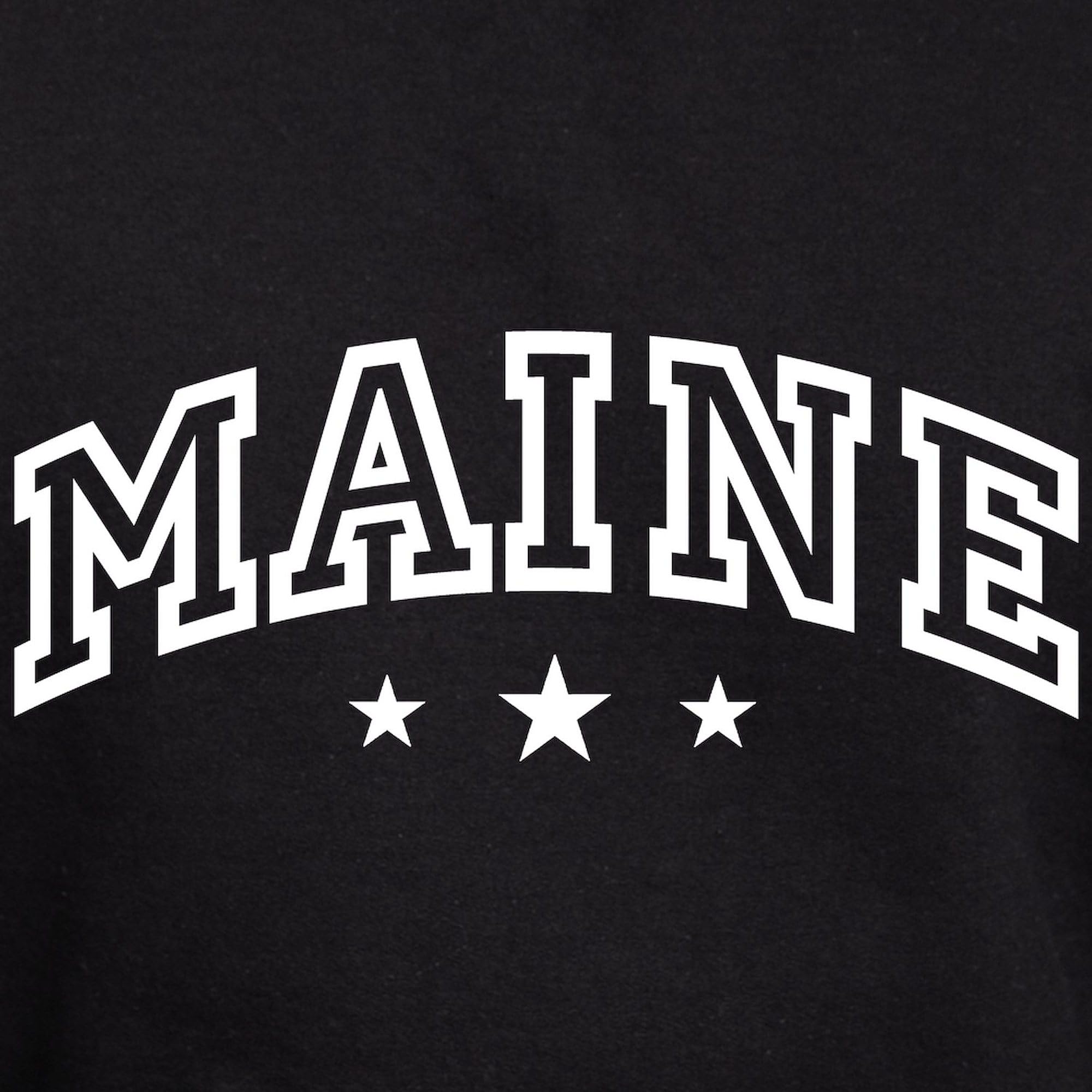 Maine Hoodie for Men - Dark Regular Fit Pullover Sweatshirt | Warm & Comfortable for Outdoor Activities, Casual Wear & Gifts