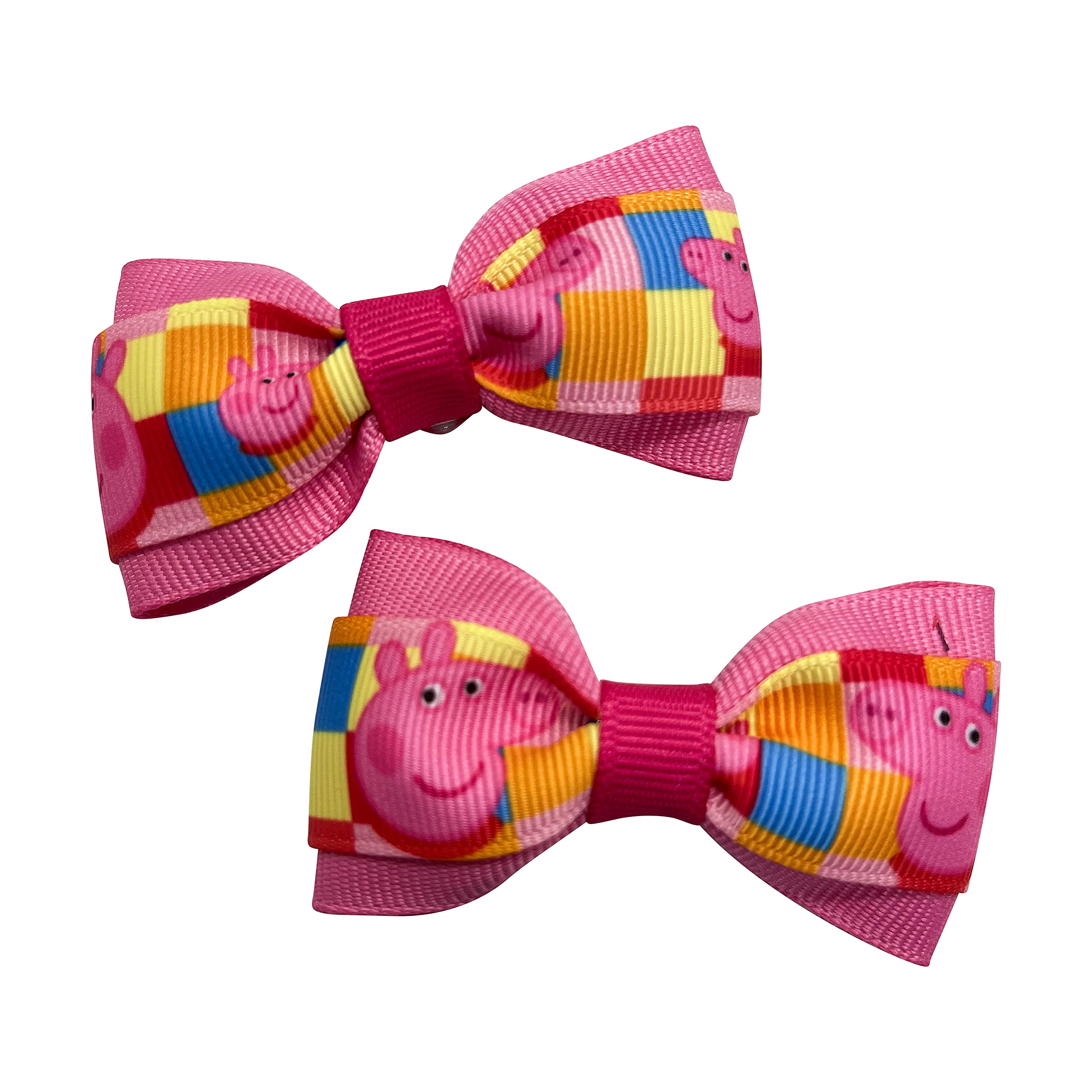 Cute Pig Hair Bows for Girls - Toddler Pigtail Accessories for Parties & School