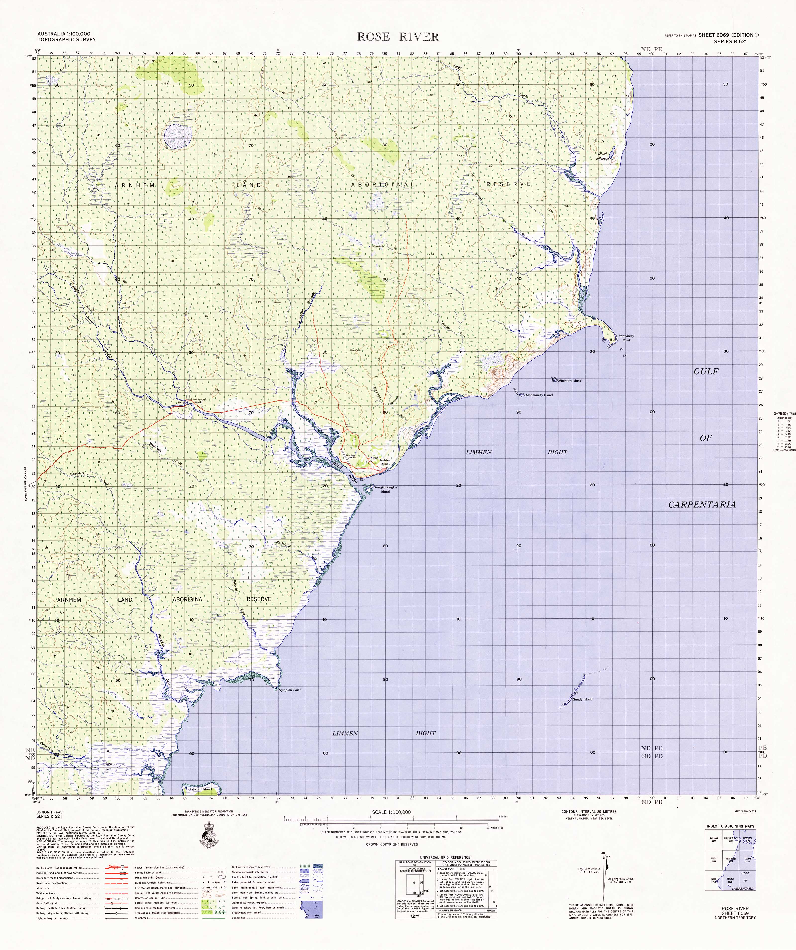6069 Rose River 1:100,000 Scale Topographic Map - Perfect for Hiking, Camping & Outdoor Adventures