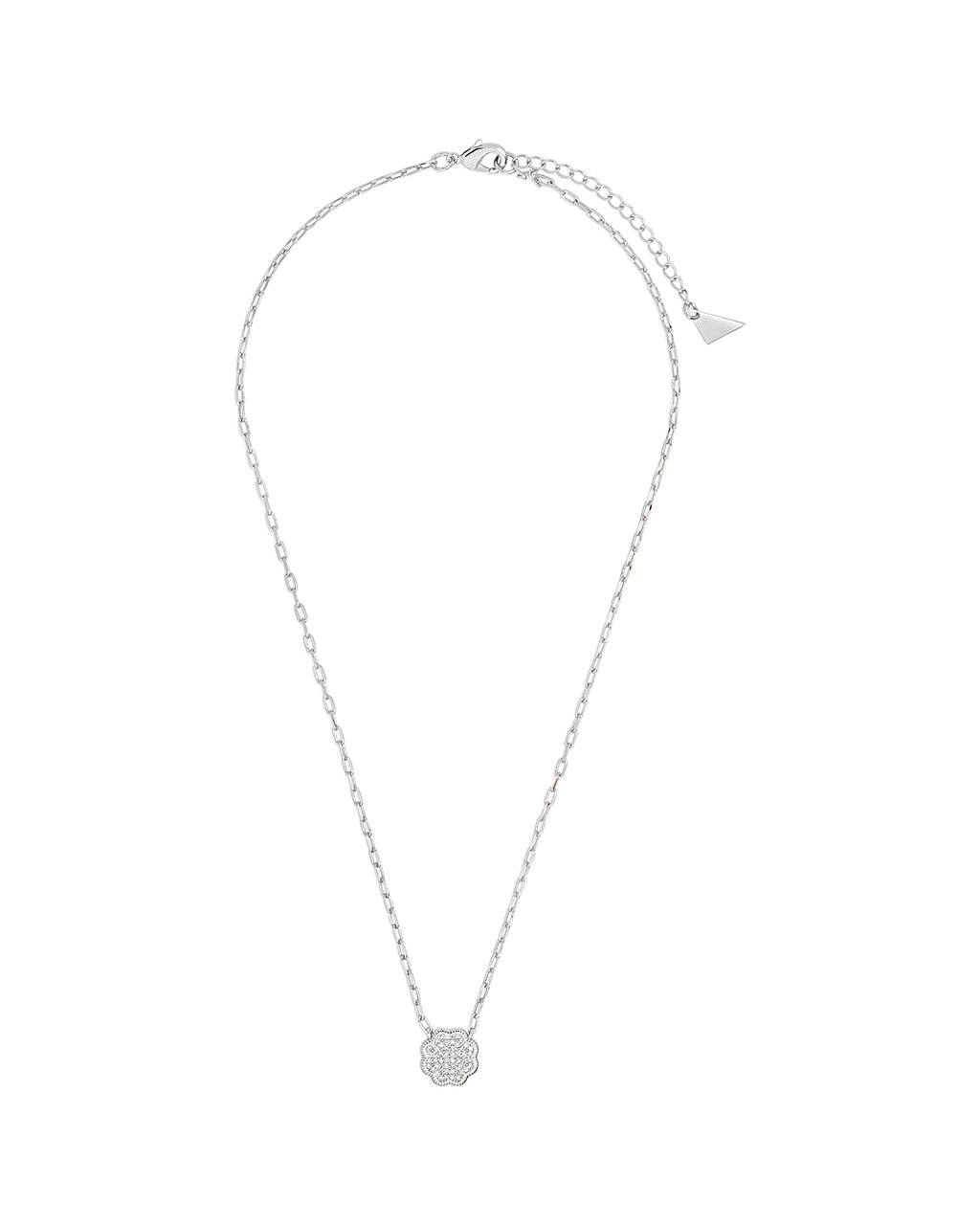 Raemy CZ Rose Petal Pendant Necklace - Elegant Cubic Zirconia Jewelry for Women, Perfect for Valentine's Day, Anniversary & Romantic Date Nights