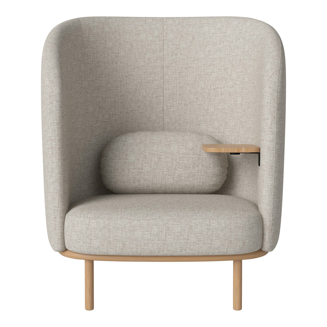 Fuuga Nesting Armchair with Table - Space Saving Modern Lounge Chair for Small Apartments, Living Room, and Office - Perfect for Relaxing, Reading, and Entertaining Guests