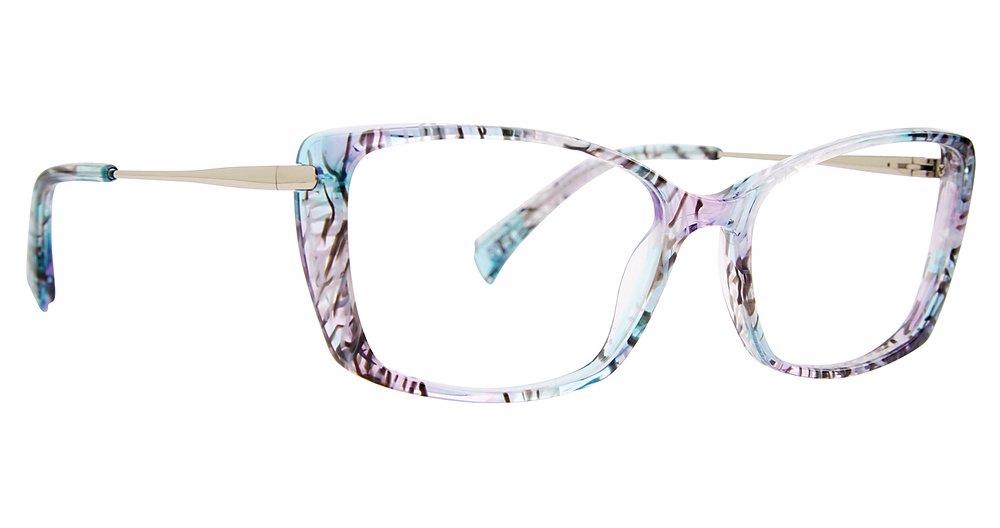Badgley Mischka BMTATIENNE Eyeglasses for Women - Designer Cat Eye Glasses with Rhinestone Accents | Perfect for Office, Reading & Fashion Accessories