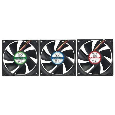 Scythe KAMA FLOW 2 92mm x 92mm x 25mm High Performance Case Fan - SP0925FDB12 - Perfect for PC Cooling, Gaming Rigs, and Small Form Factor Builds