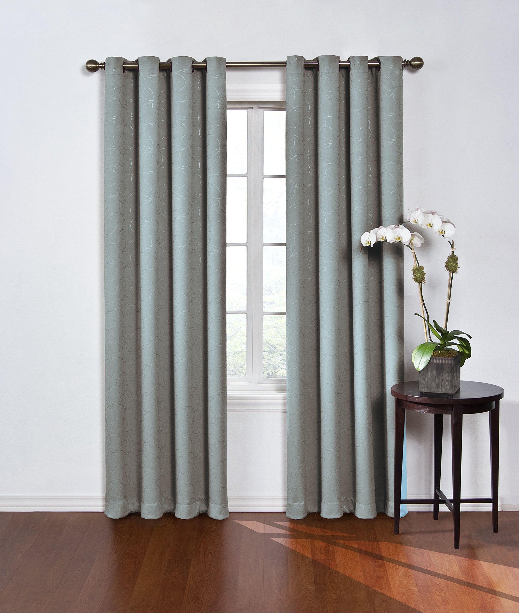 Blackout Thermal Insulated Grommet Curtains for Bedroom & Living Room - Noise Reducing, Energy Efficient Window Drapes (1 Panel) - Perfect for Home Theater, Nursery & Light Sleepers