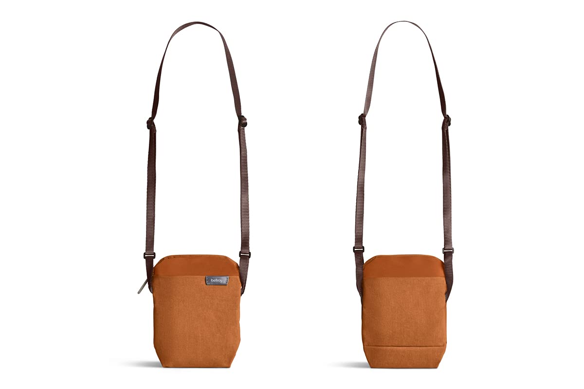 Bellroy City Pouch Crossbody Bag - Compact Organizer for Phone, Wallet, E-Reader & Small Tablet - Bronze | Perfect for Travel, Commuting & Everyday Essentials