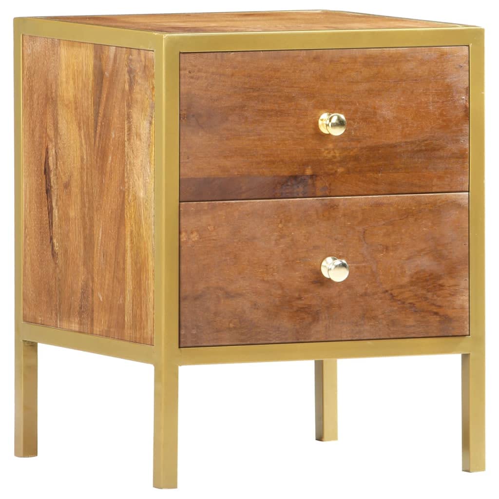 Modern Nightstand with 2 Drawers - 15.7