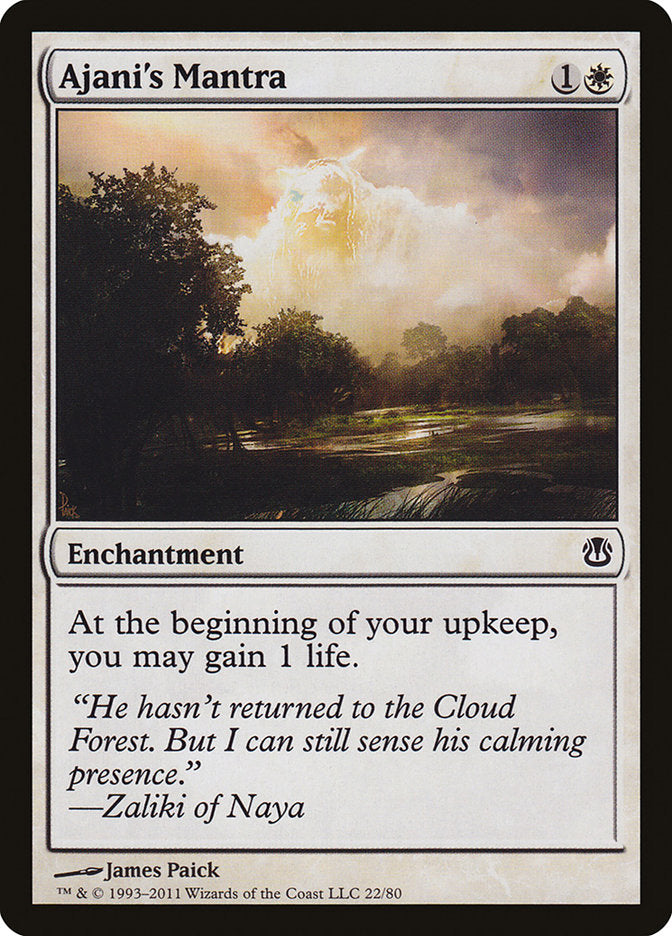 Ajani's Mantra MTG Card - Duel Decks: Ajani vs. Nicol Bolas | Magic: The Gathering Collectible Trading Card Game | Perfect for Commander, Modern & Casual Play