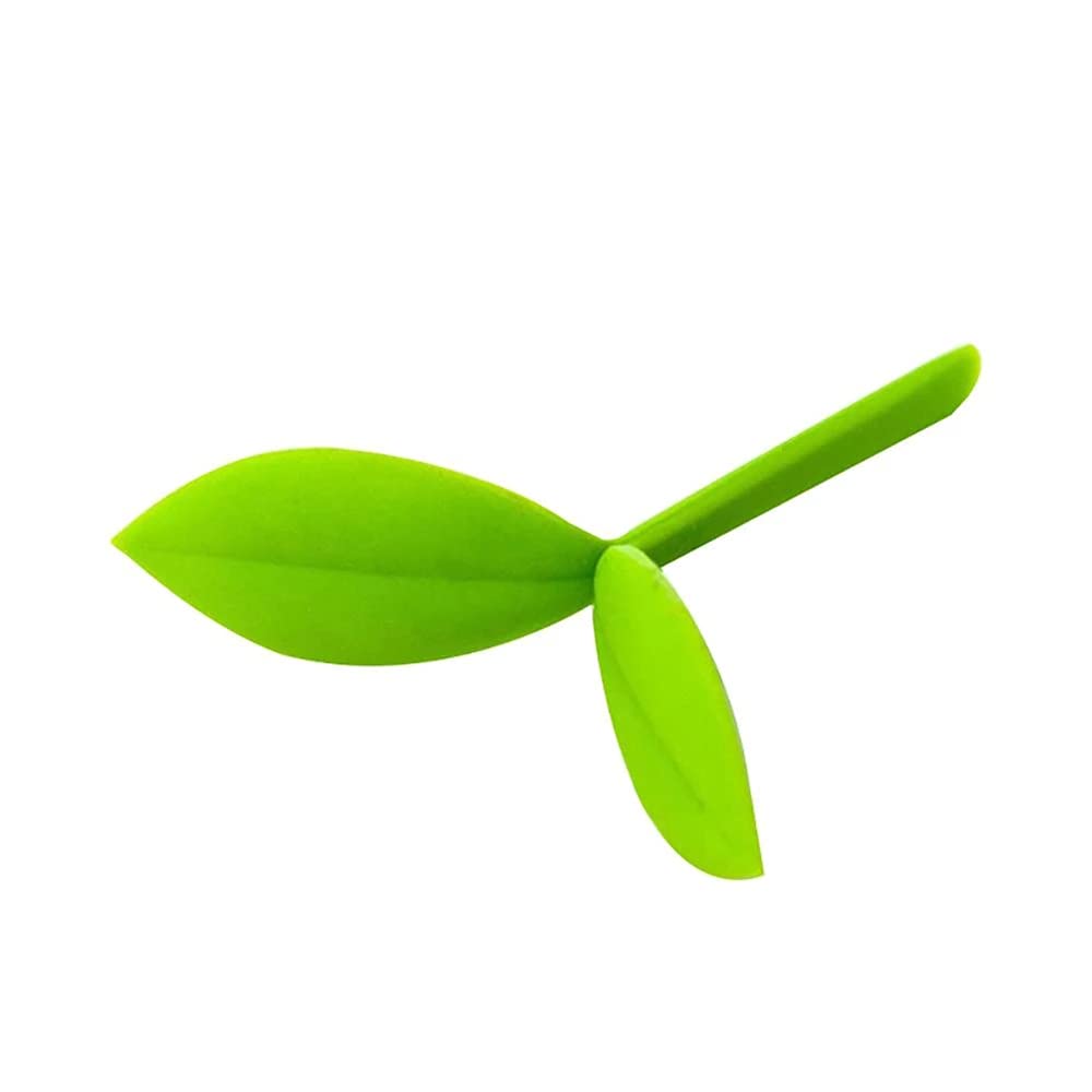 Mini Green Sprout Silicone Bookmarks - Creative Grass Bud Bookmark for Book Lovers & Bookworms | Perfect Reading Accessories for Kids, Students & Plant Lovers (Green)