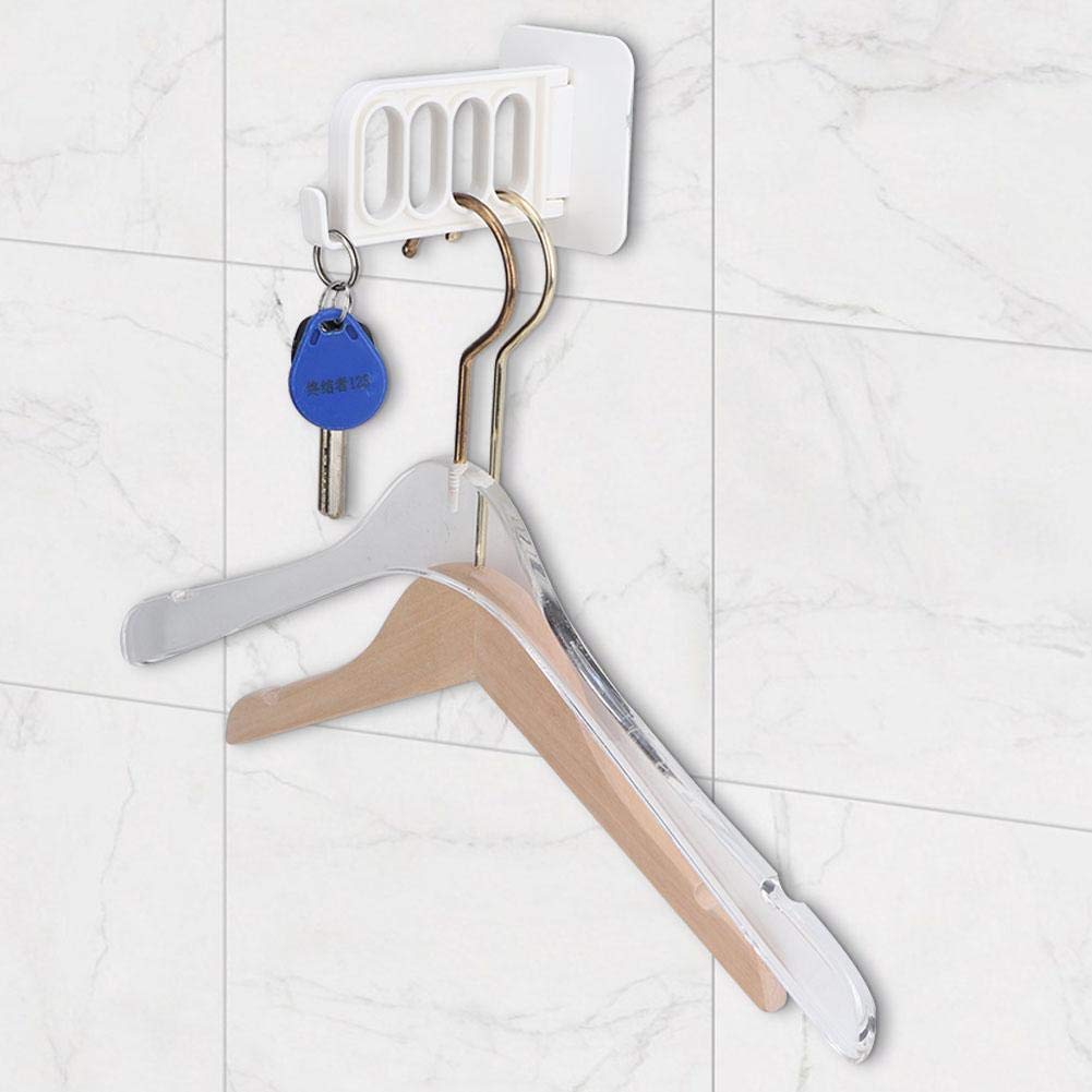 Sturdy Adhesive Laundry Rack - Space-Saving Wall Mount Clothes Drying Rack for Bathroom, Closet & Small Spaces - Foldable Storage Shelf for Towels & Garments - Beige Home Organization Solution (Perfect for Apartments & Dorm Rooms)